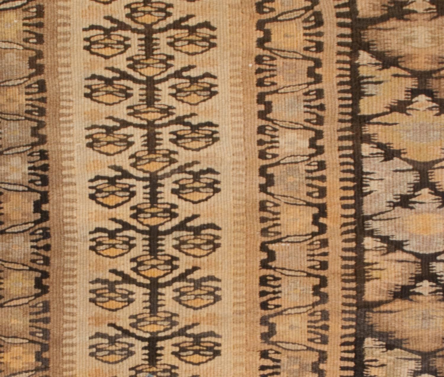 Beautiful Early 20th Century Qazvin Kilim For Sale