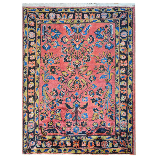Early 20th Century Petite Sarouk Rug For Sale