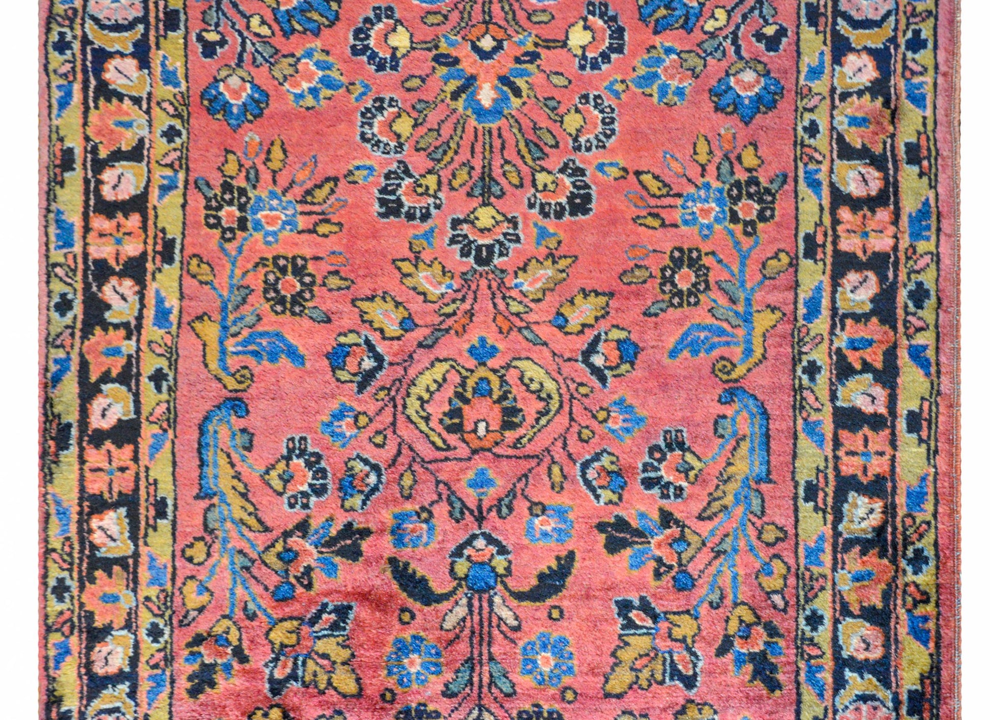 Early 20th Century Petite Sarouk Rug For Sale