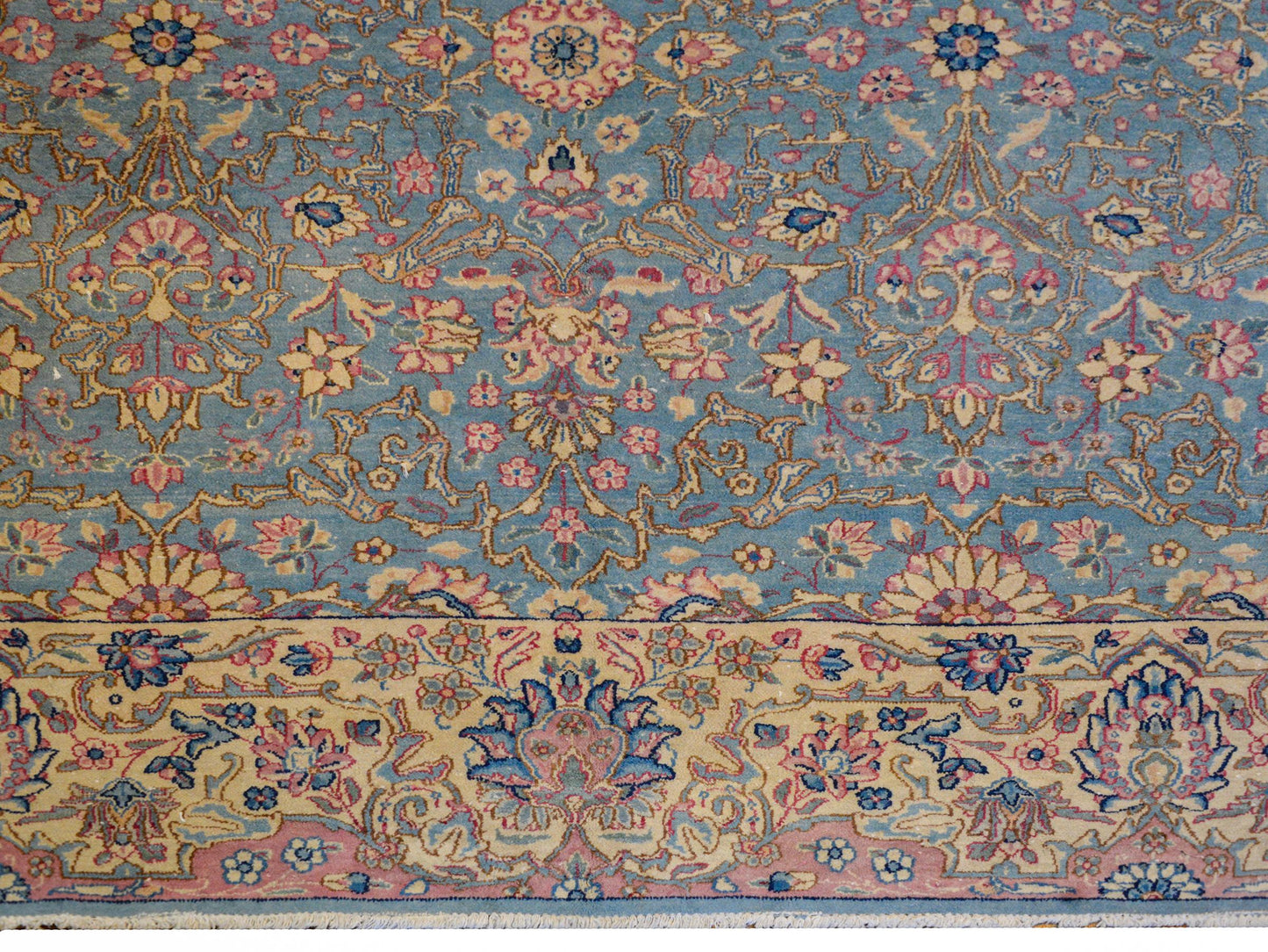 Dreamy Early 20th Century Kirman Rug For Sale