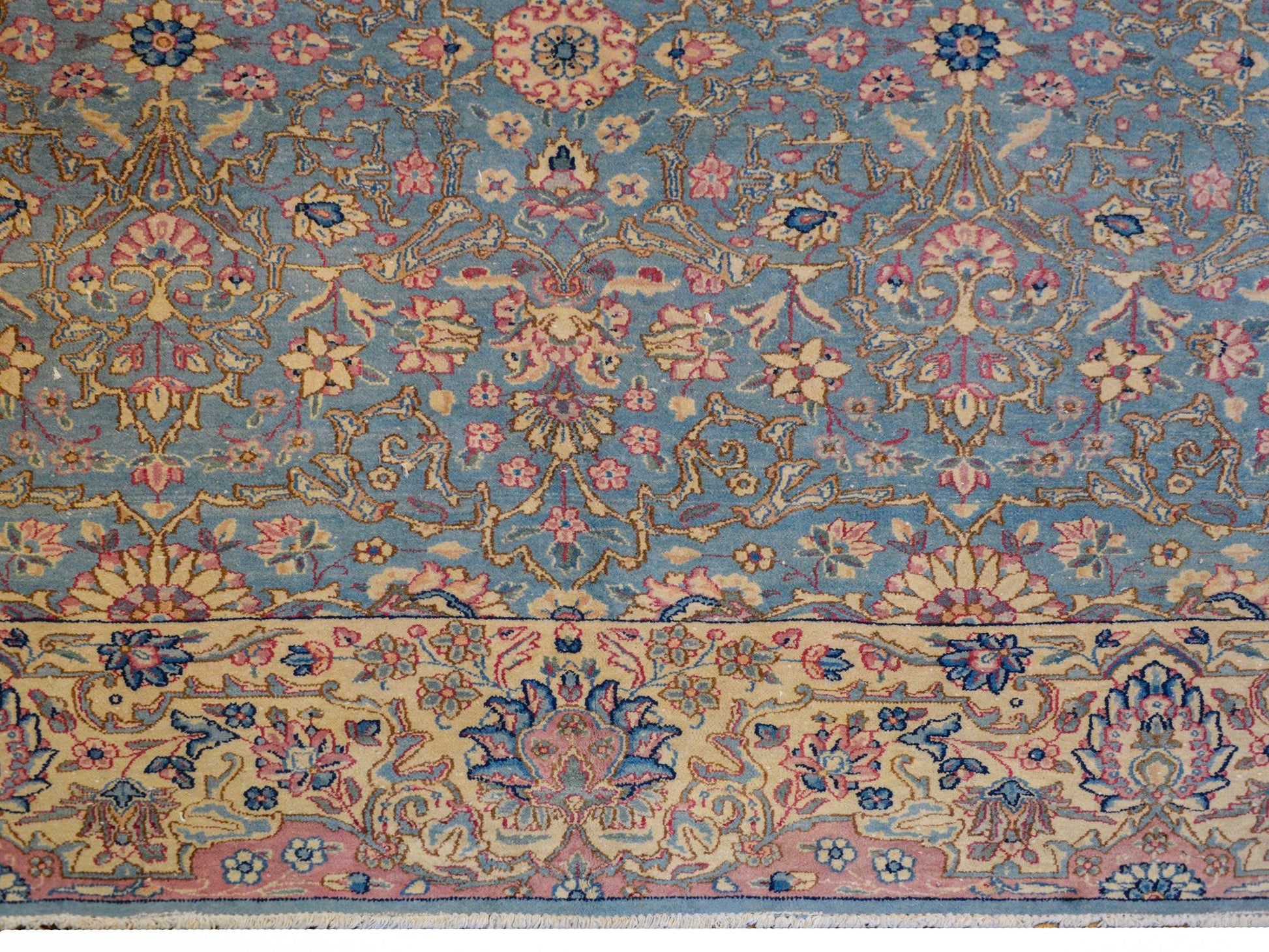 Dreamy Early 20th Century Kirman Rug For Sale