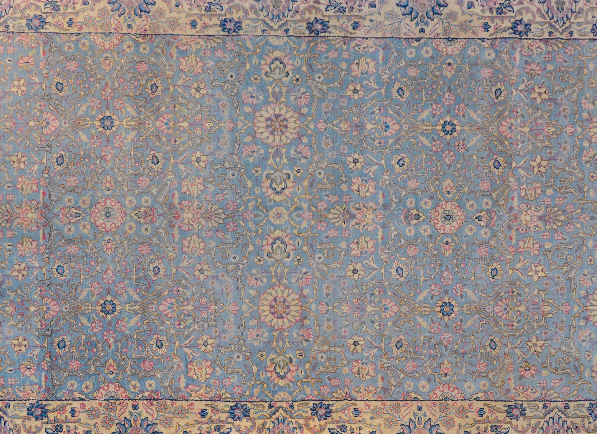 Dreamy Early 20th Century Kirman Rug For Sale
