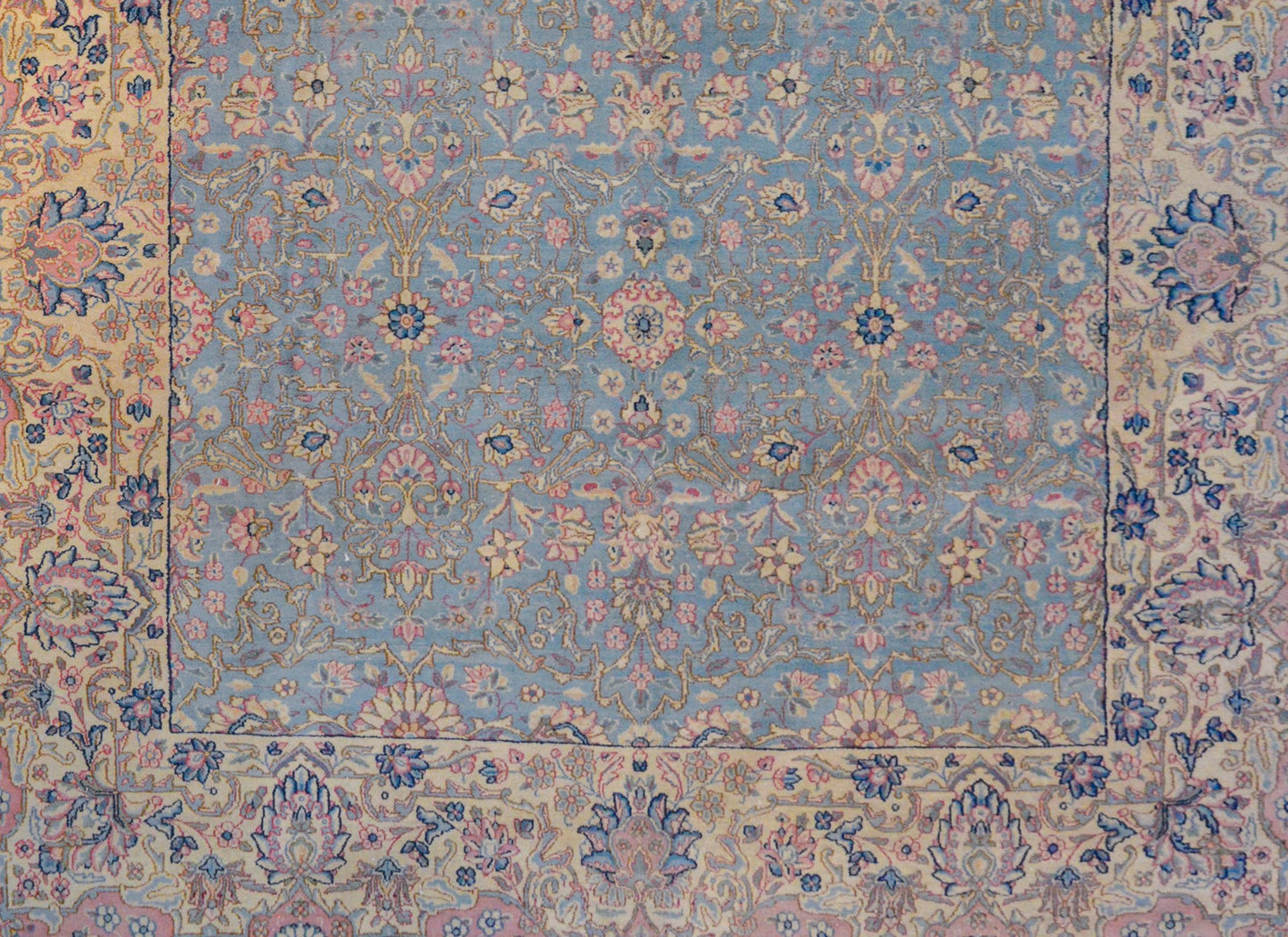 Dreamy Early 20th Century Kirman Rug For Sale