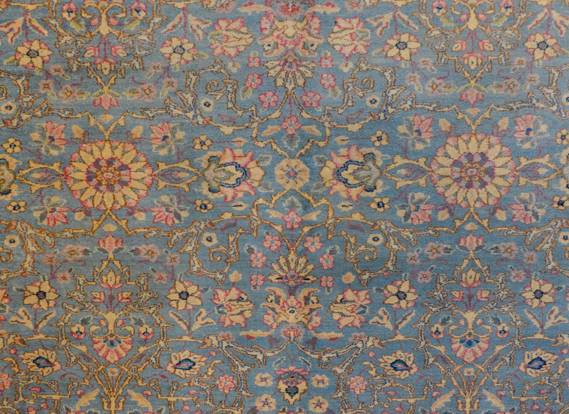 Dreamy Early 20th Century Kirman Rug For Sale