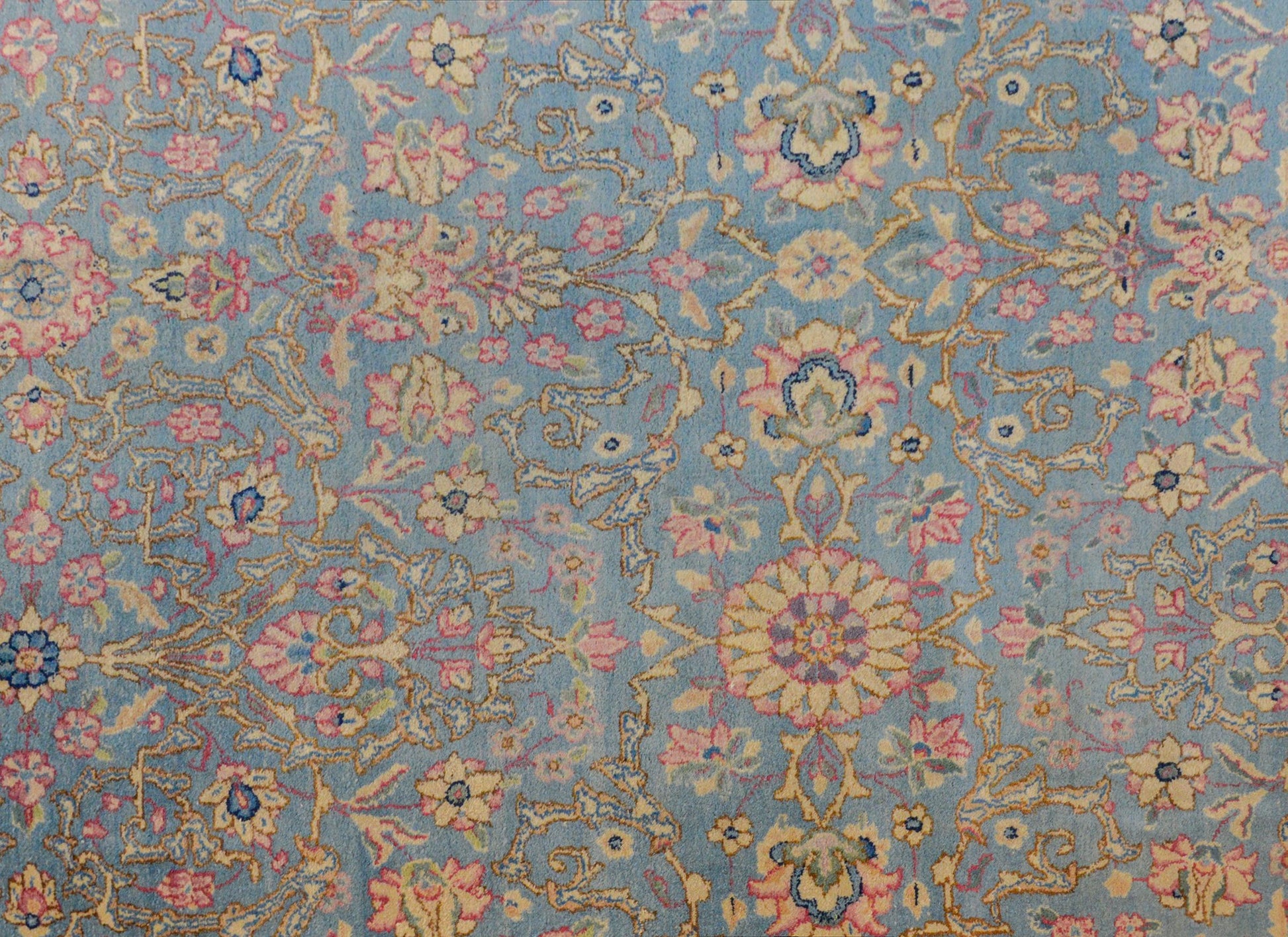 Dreamy Early 20th Century Kirman Rug For Sale