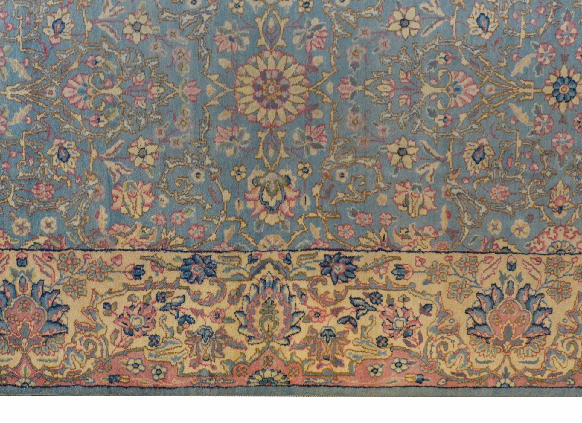 Dreamy Early 20th Century Kirman Rug For Sale