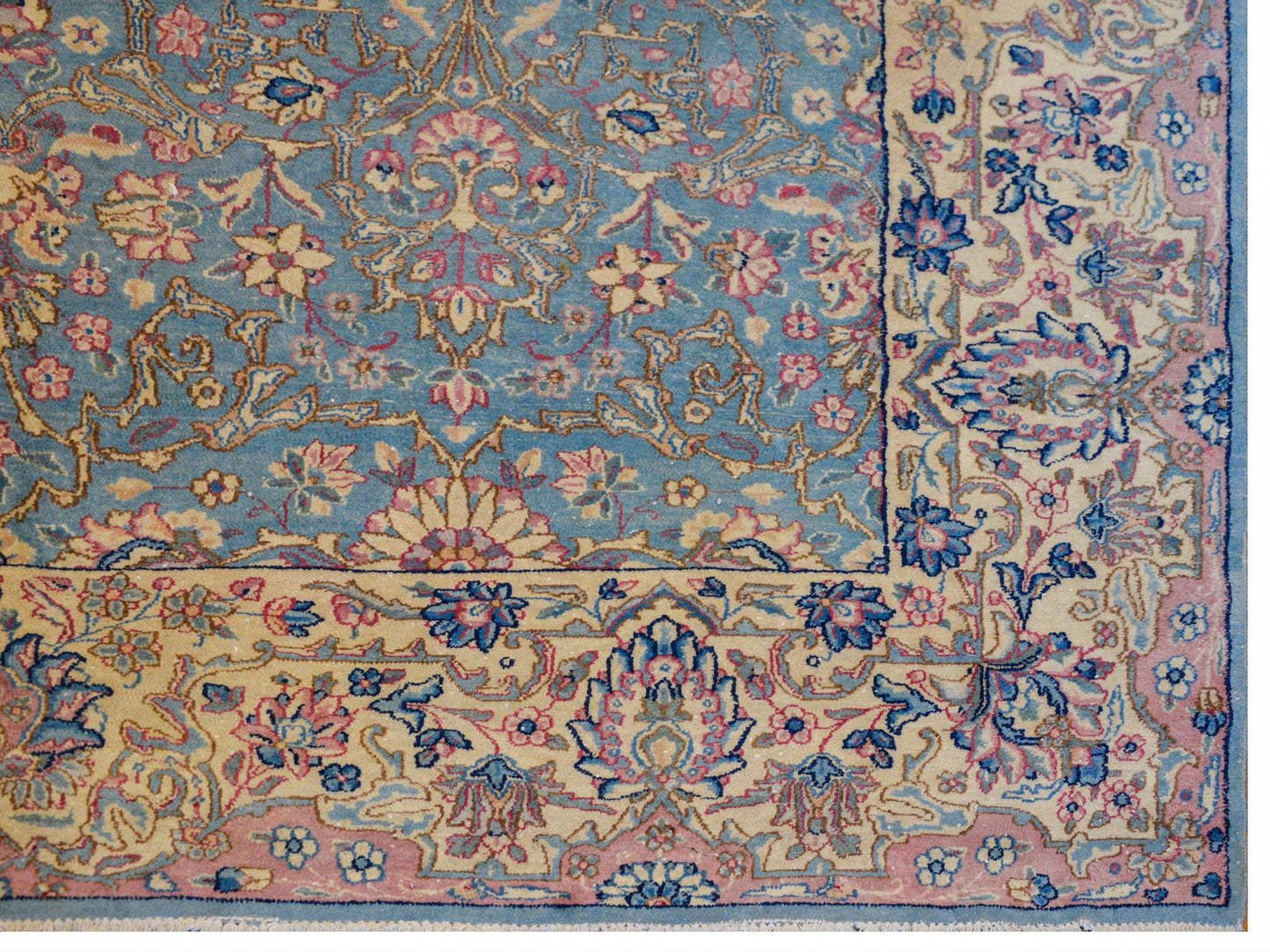 Dreamy Early 20th Century Kirman Rug For Sale