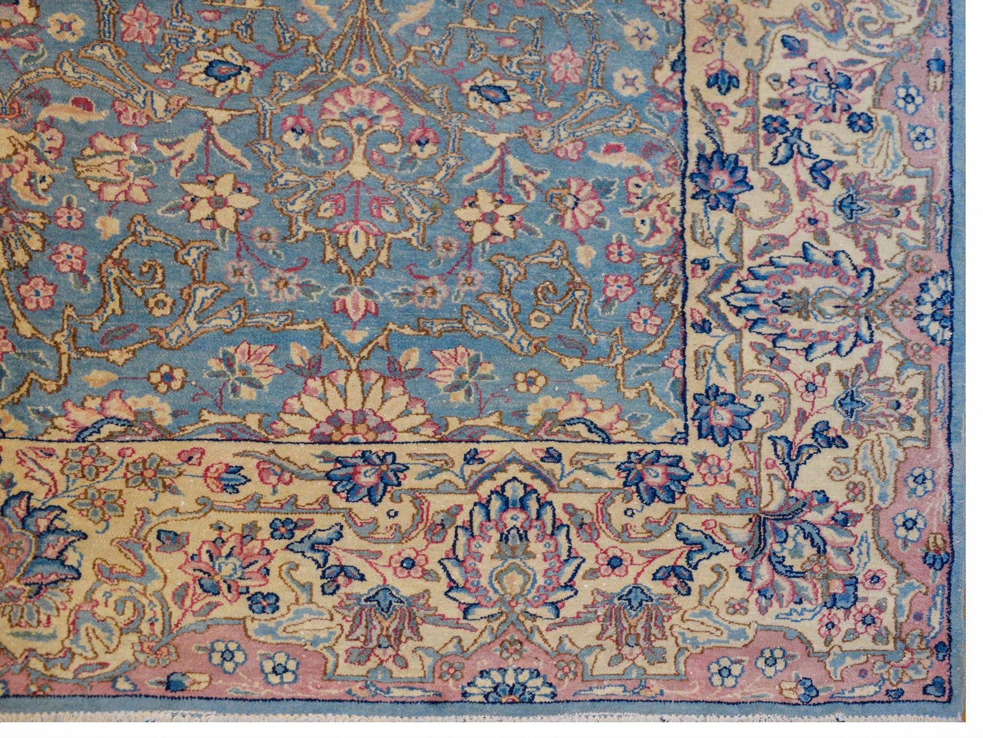 Dreamy Early 20th Century Kirman Rug For Sale