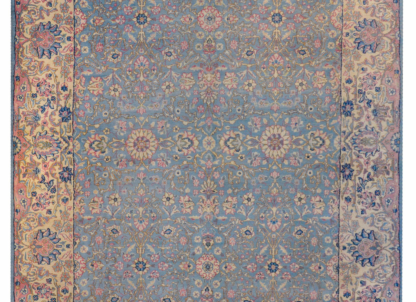 Dreamy Early 20th Century Kirman Rug For Sale