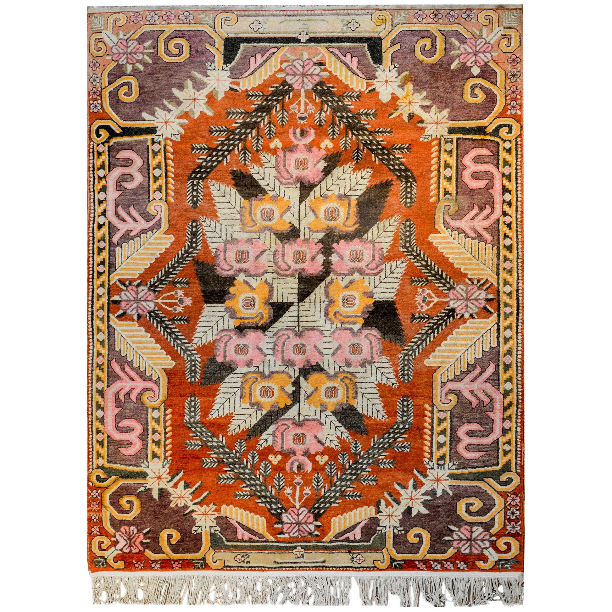 Incredible Early 20th Century Khotan Rug For Sale