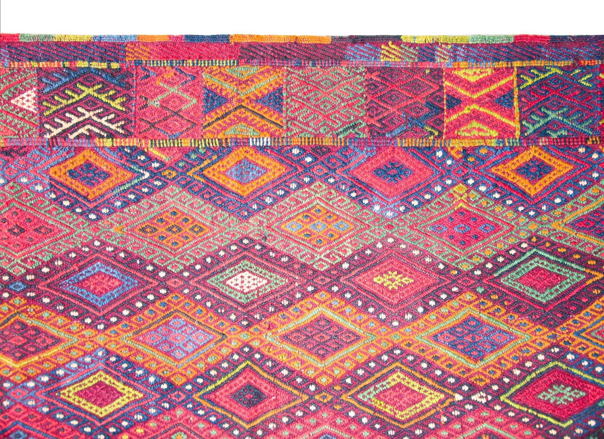 Vintage Uzbek Sumak Rug For Sale