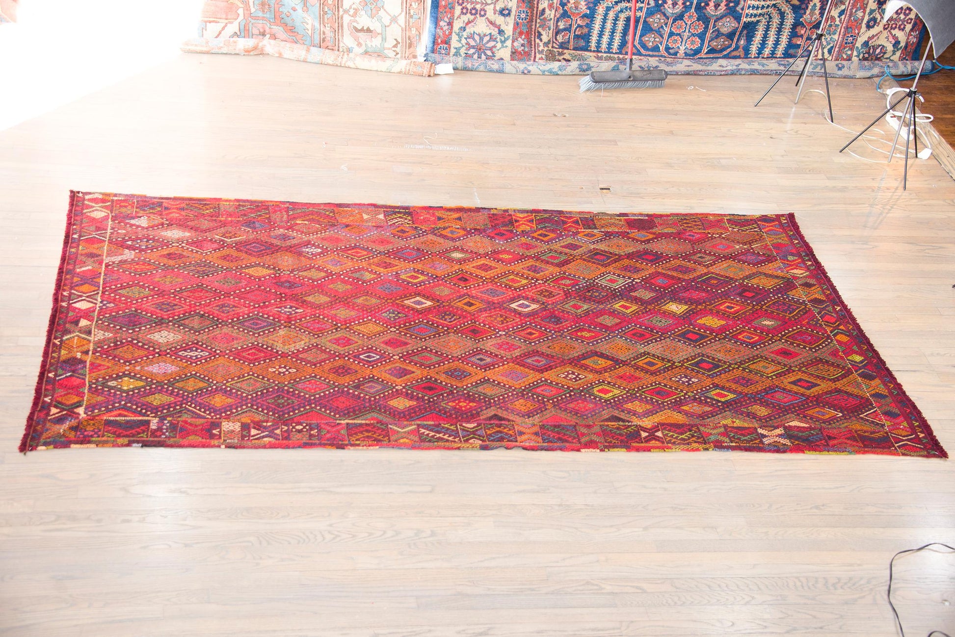 Vintage Uzbek Sumak Rug For Sale