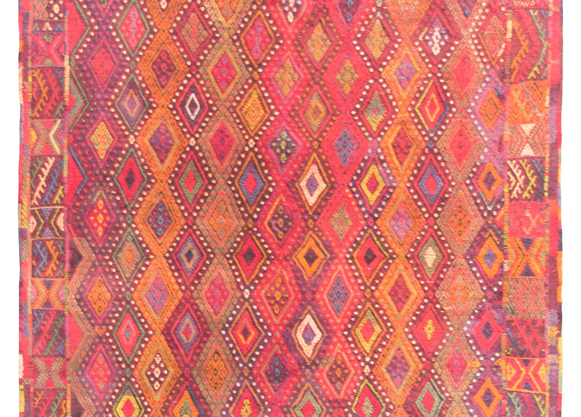 Vintage Uzbek Sumak Rug For Sale