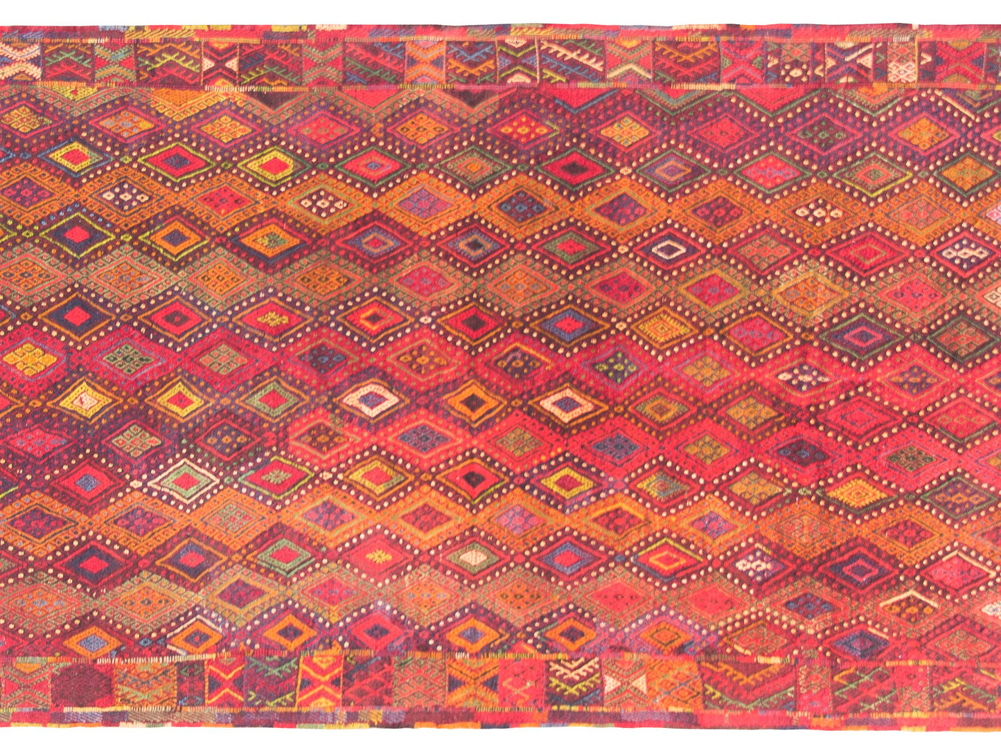 Vintage Uzbek Sumak Rug For Sale