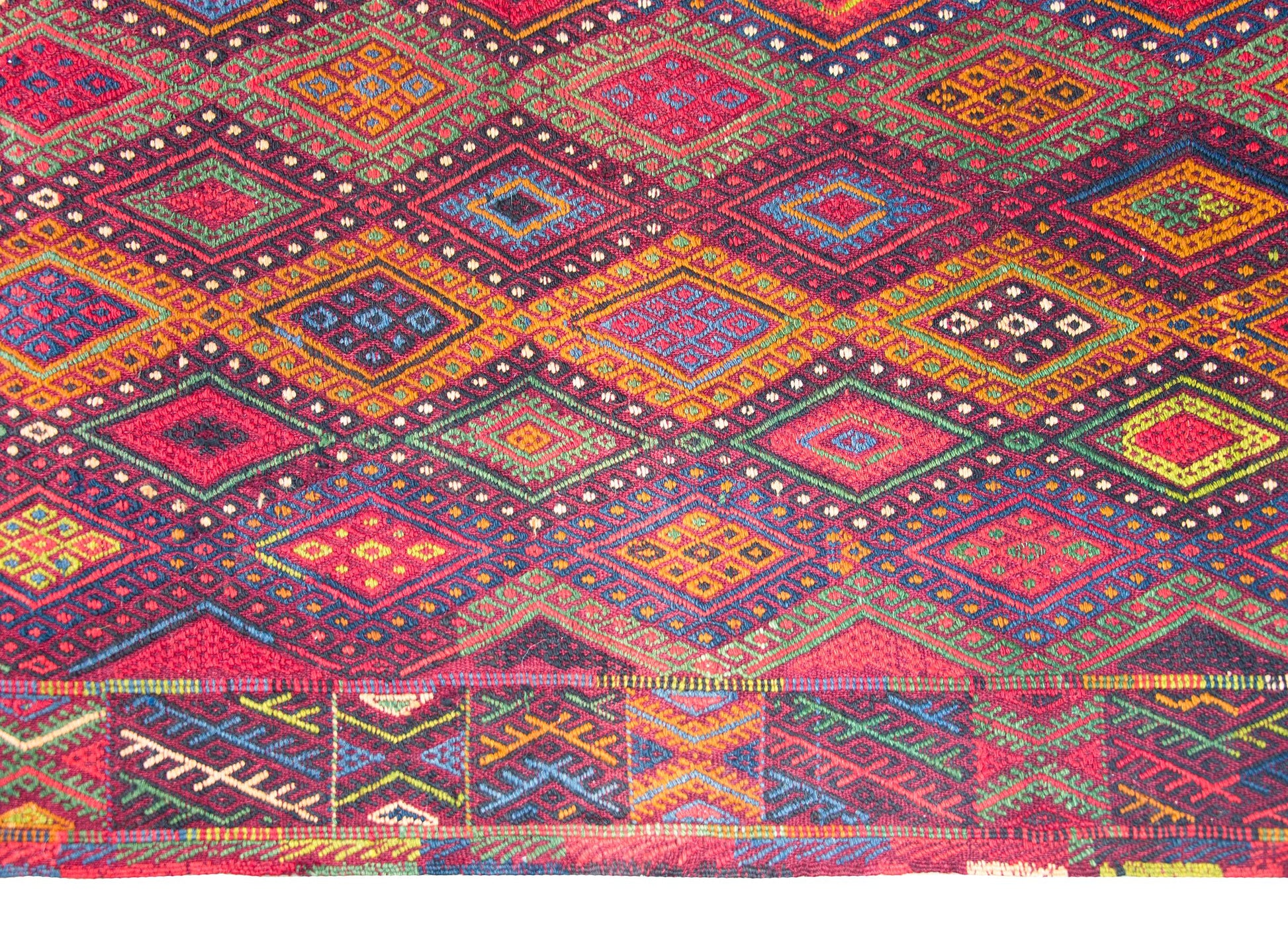 Vintage Uzbek Sumak Rug For Sale