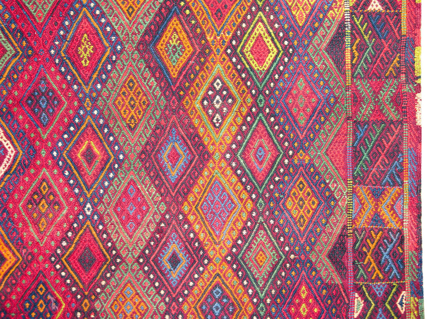 Vintage Uzbek Sumak Rug For Sale