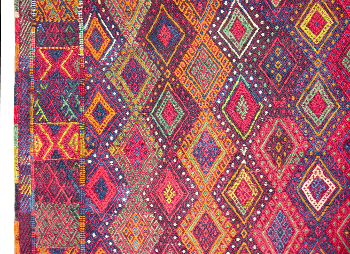 Vintage Uzbek Sumak Rug For Sale