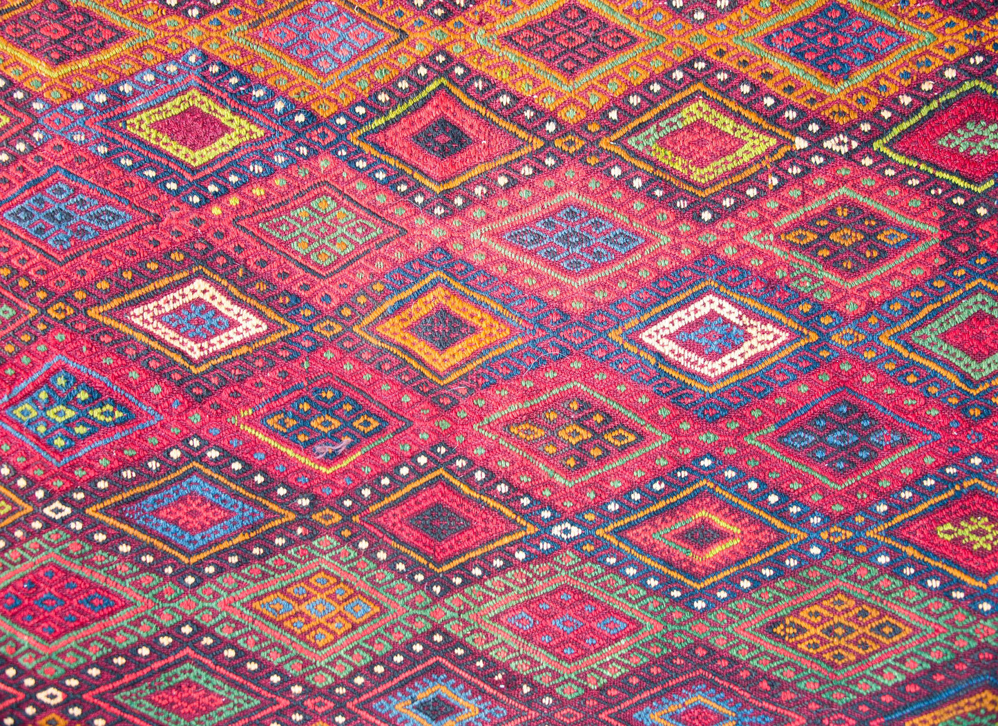 Vintage Uzbek Sumak Rug For Sale