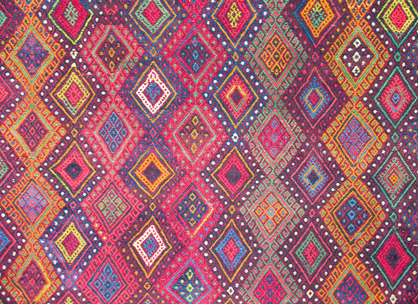 Vintage Uzbek Sumak Rug For Sale