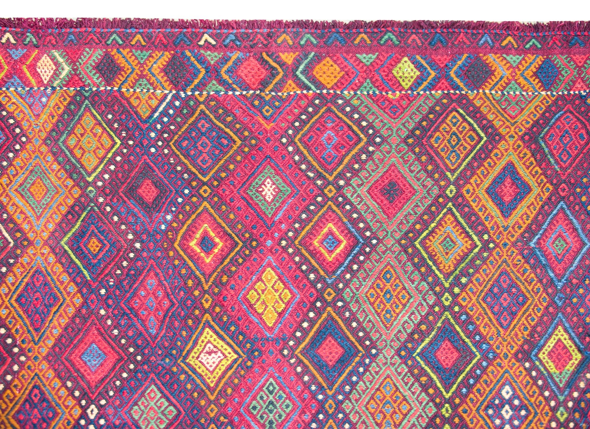 Vintage Uzbek Sumak Rug For Sale