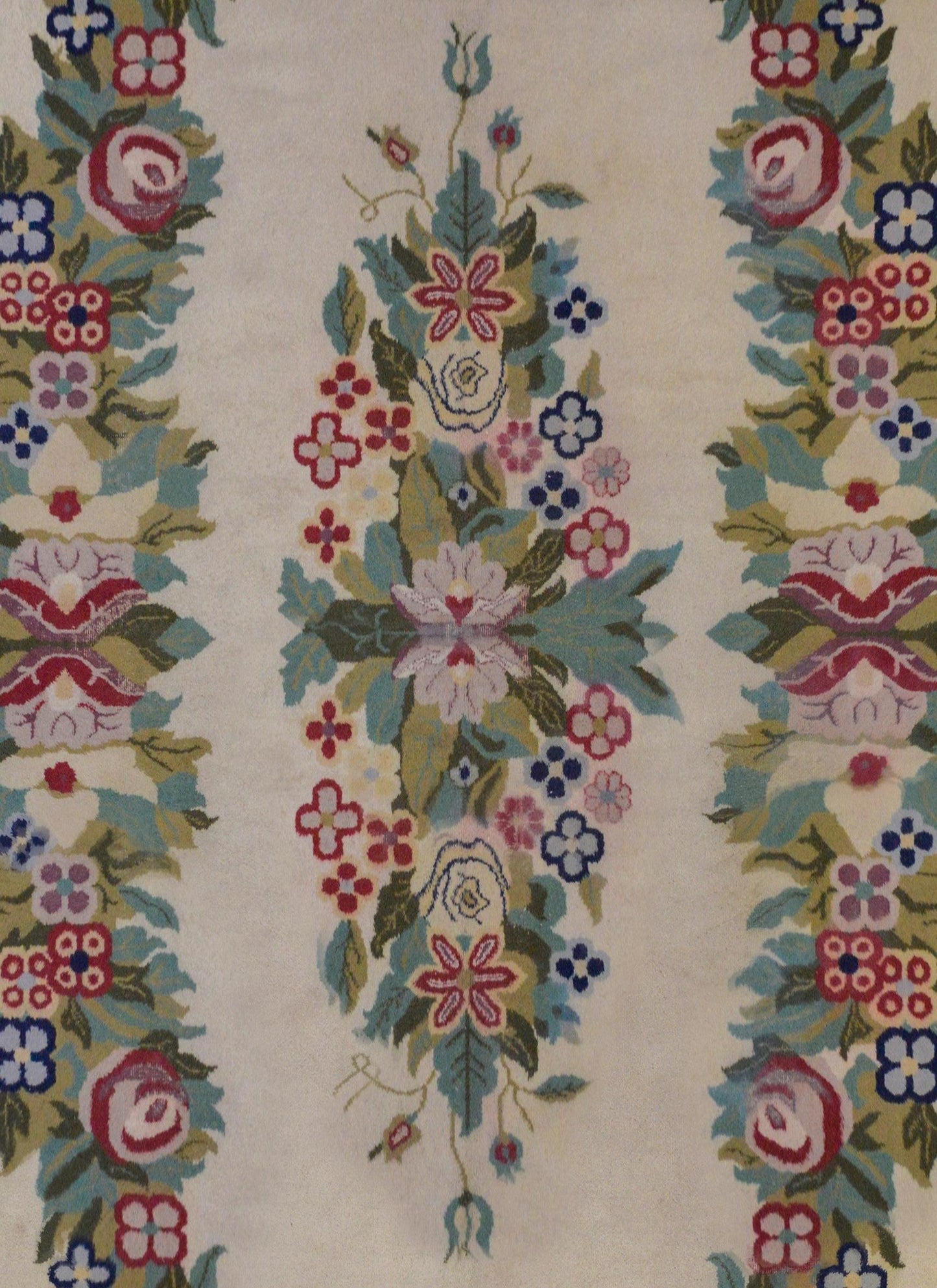 Unusual Vintage Chinese Style Rug For Sale