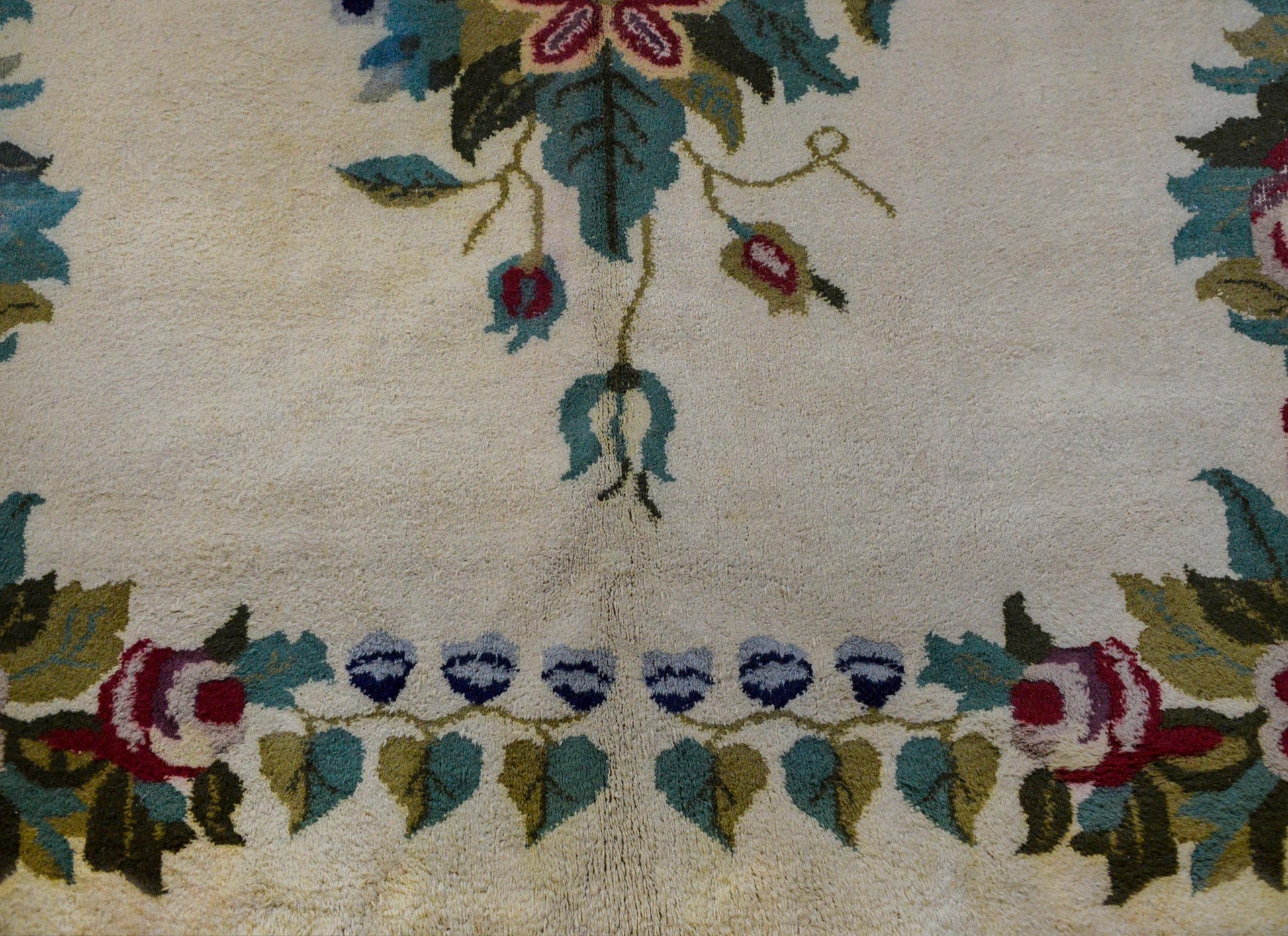 Unusual Vintage Chinese Style Rug For Sale