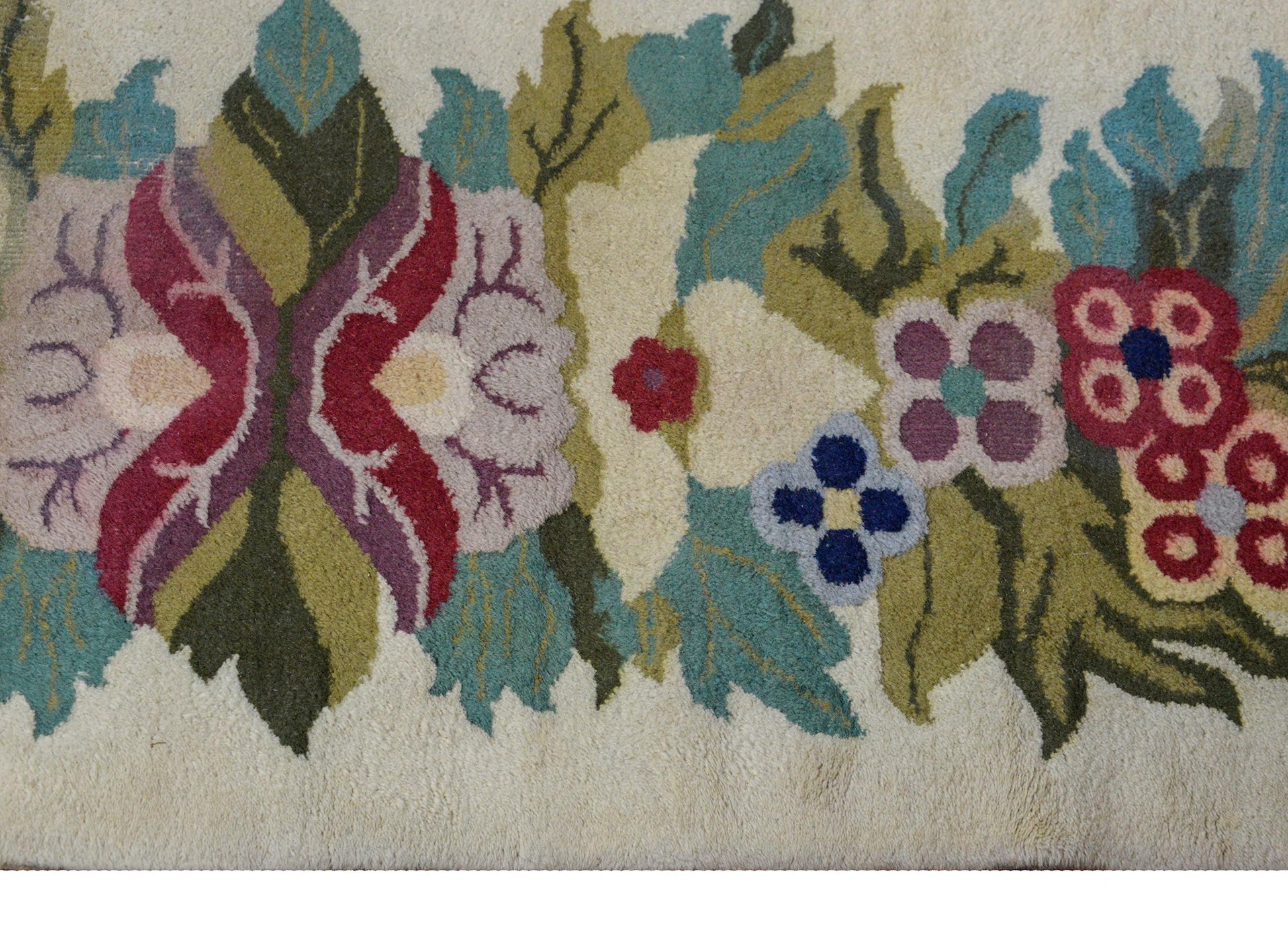 Unusual Vintage Chinese Style Rug For Sale