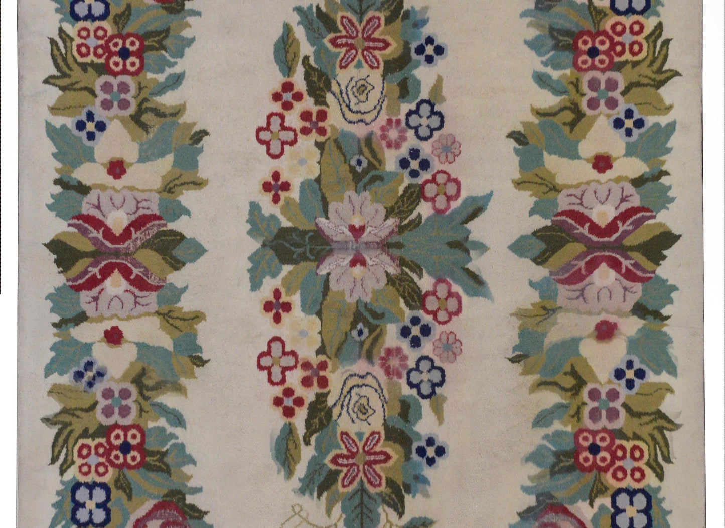 Unusual Vintage Chinese Style Rug For Sale
