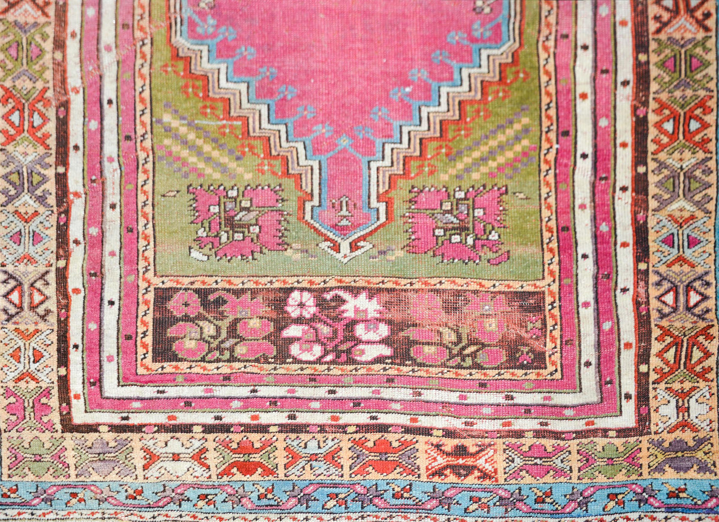 Early 20th Century Turkish Konya Prayer Rug For Sale