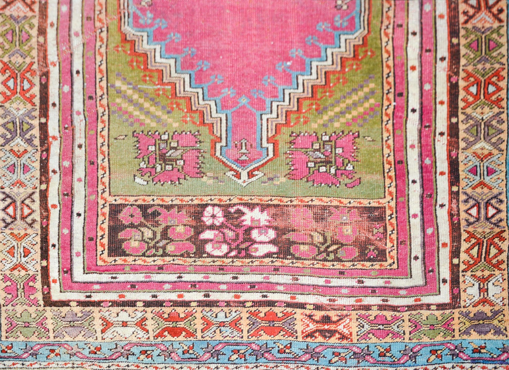 Early 20th Century Turkish Konya Prayer Rug For Sale