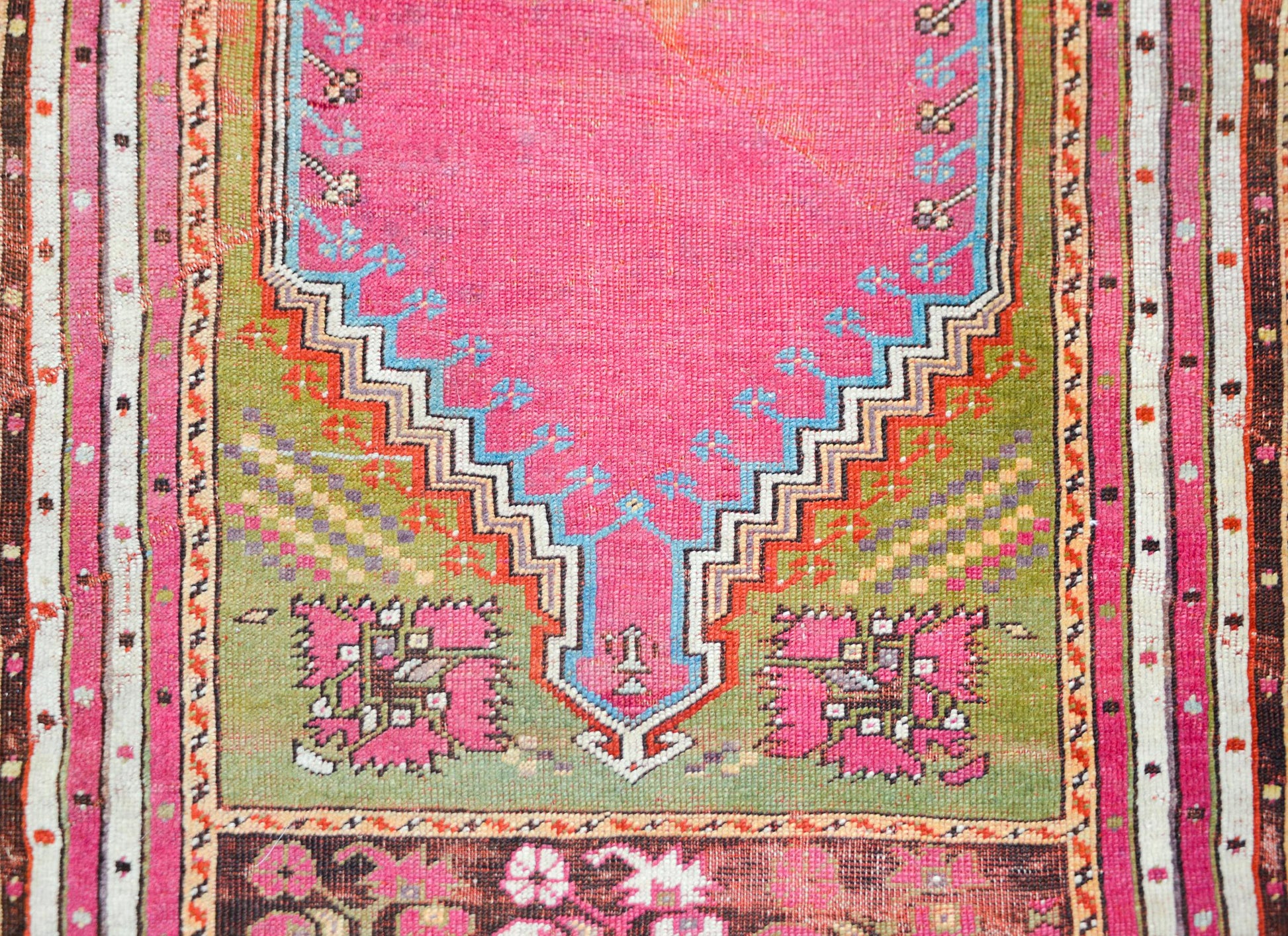 Early 20th Century Turkish Konya Prayer Rug For Sale