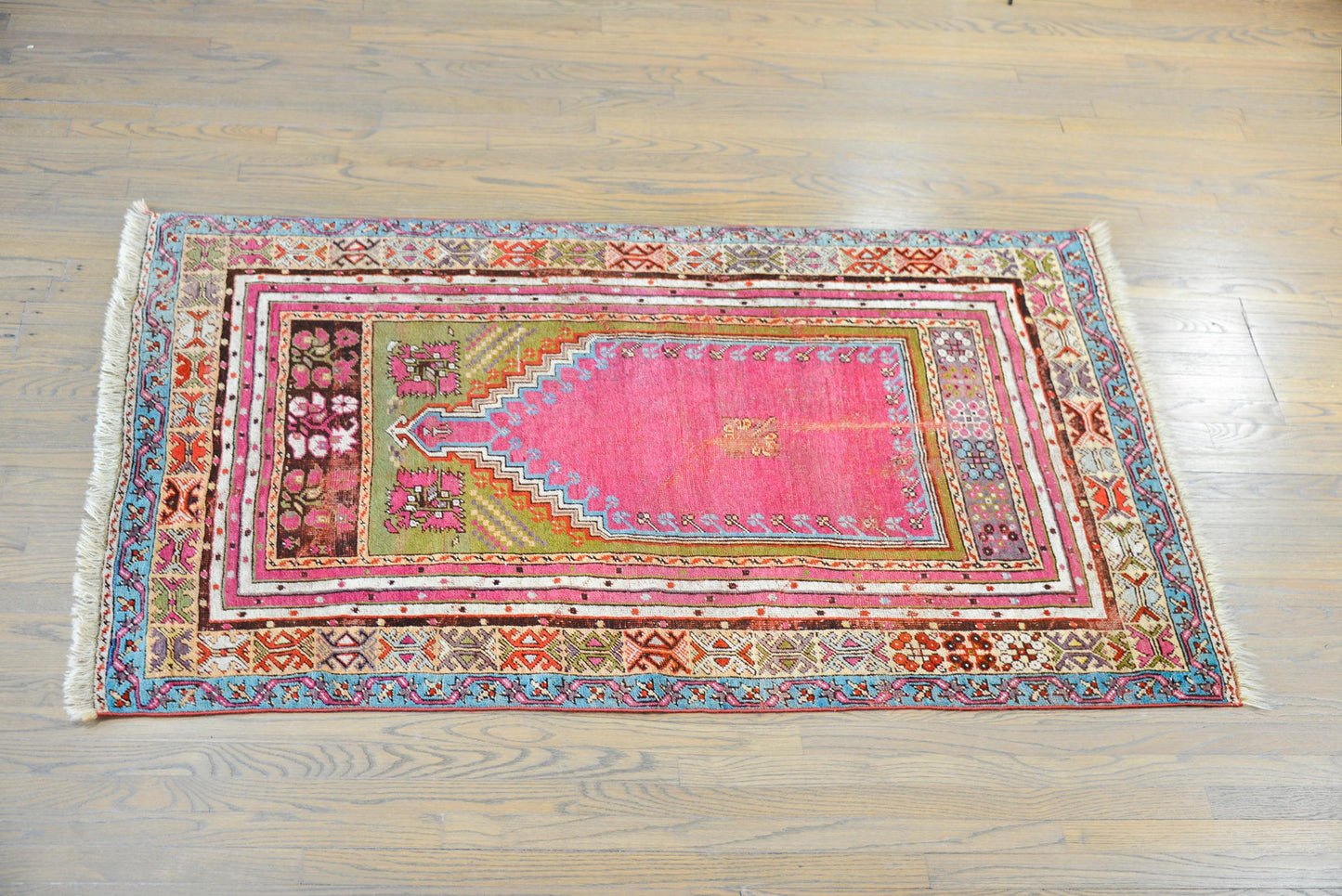 Early 20th Century Turkish Konya Prayer Rug For Sale