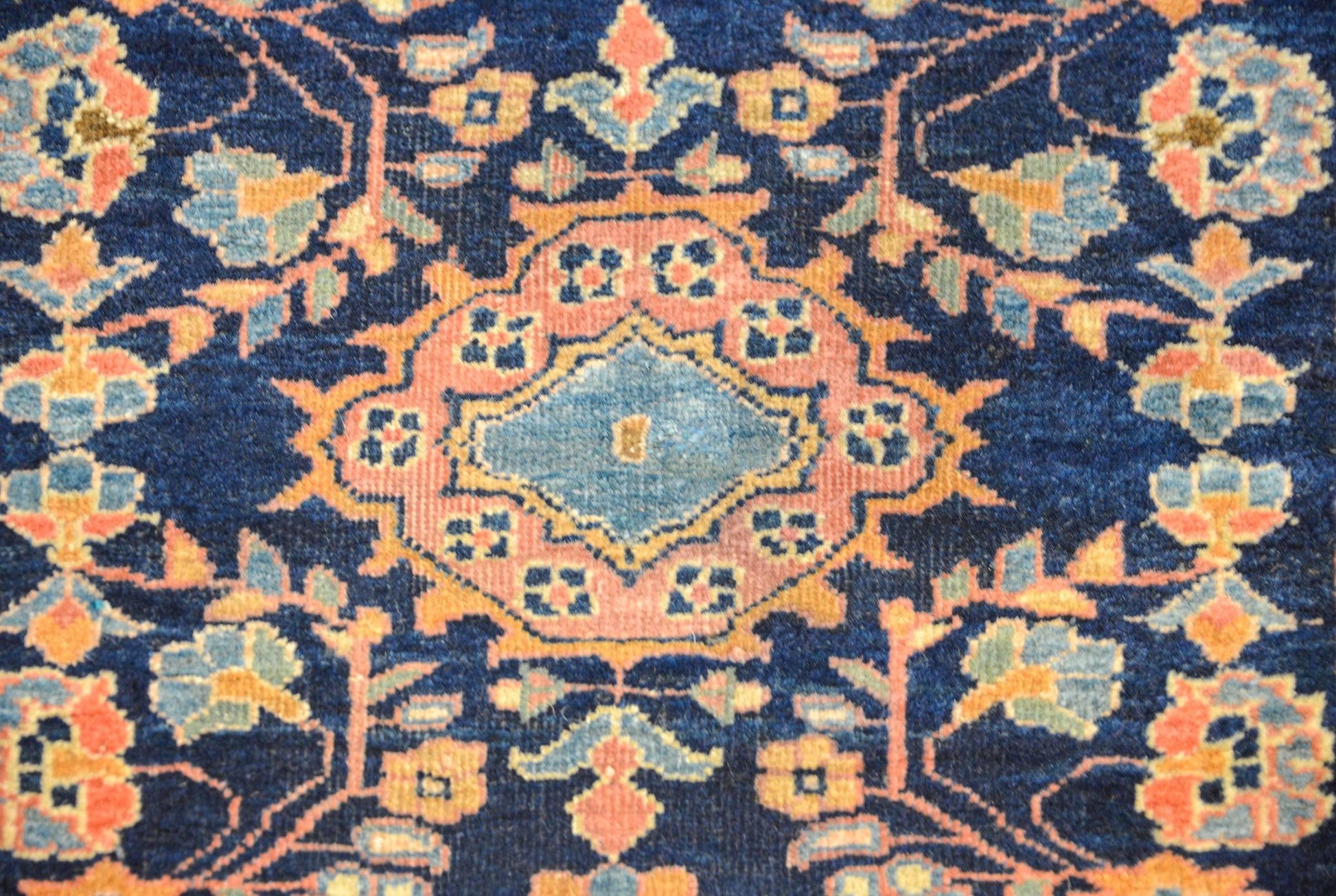 Petite Early 20th Century Sarouk Mohajeran Rug For Sale