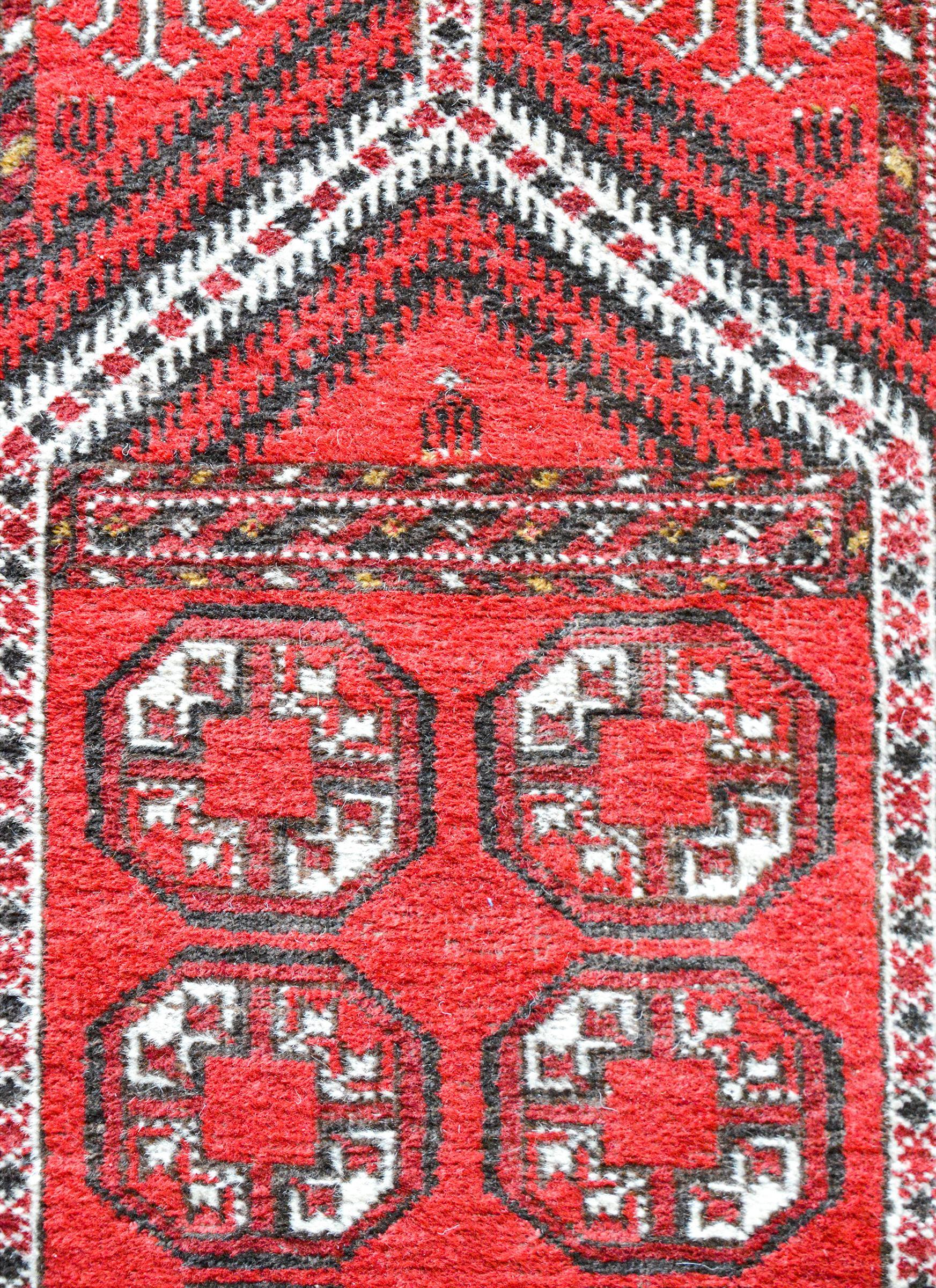 Vintage Afghani Prayer Rug For Sale