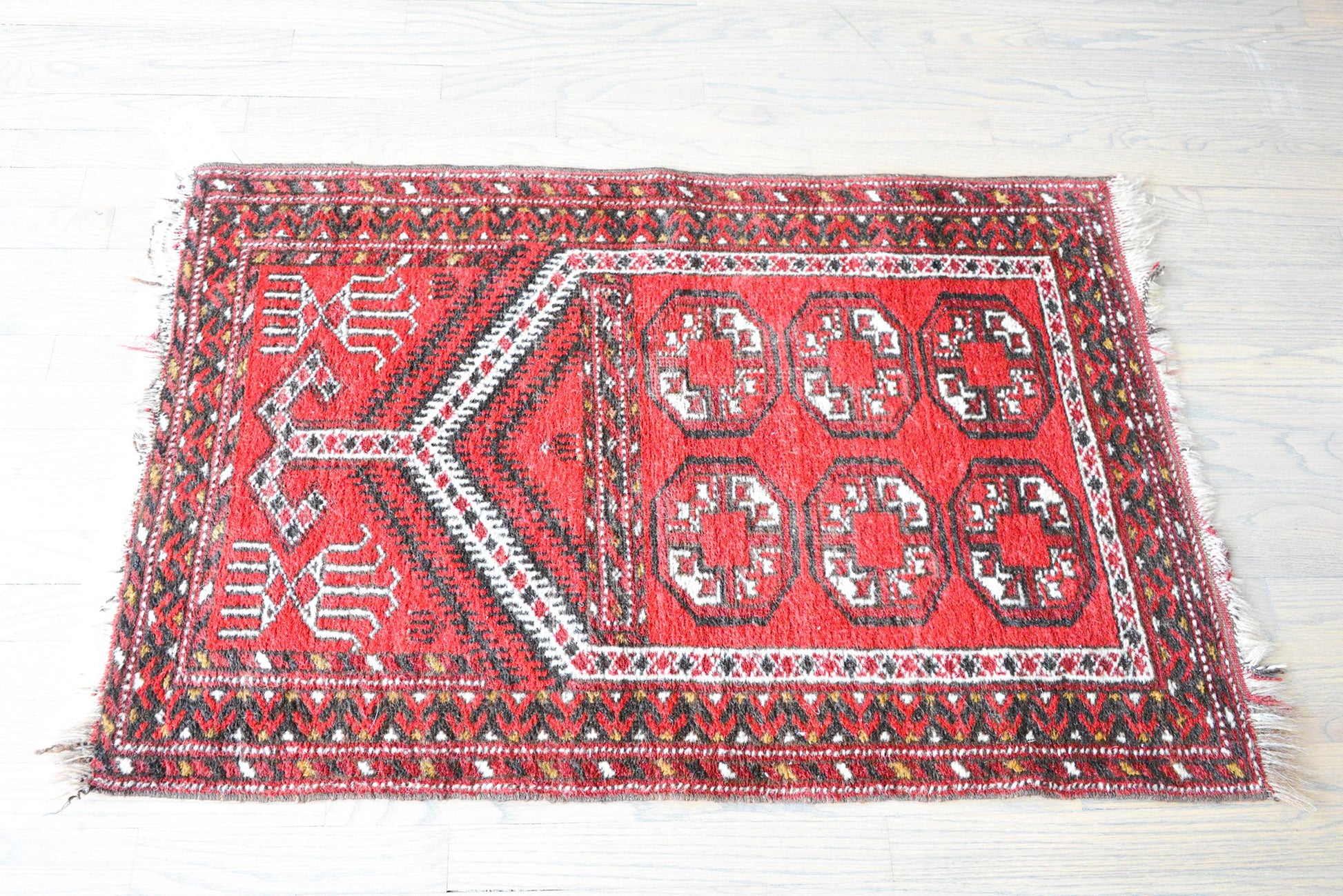 Vintage Afghani Prayer Rug For Sale