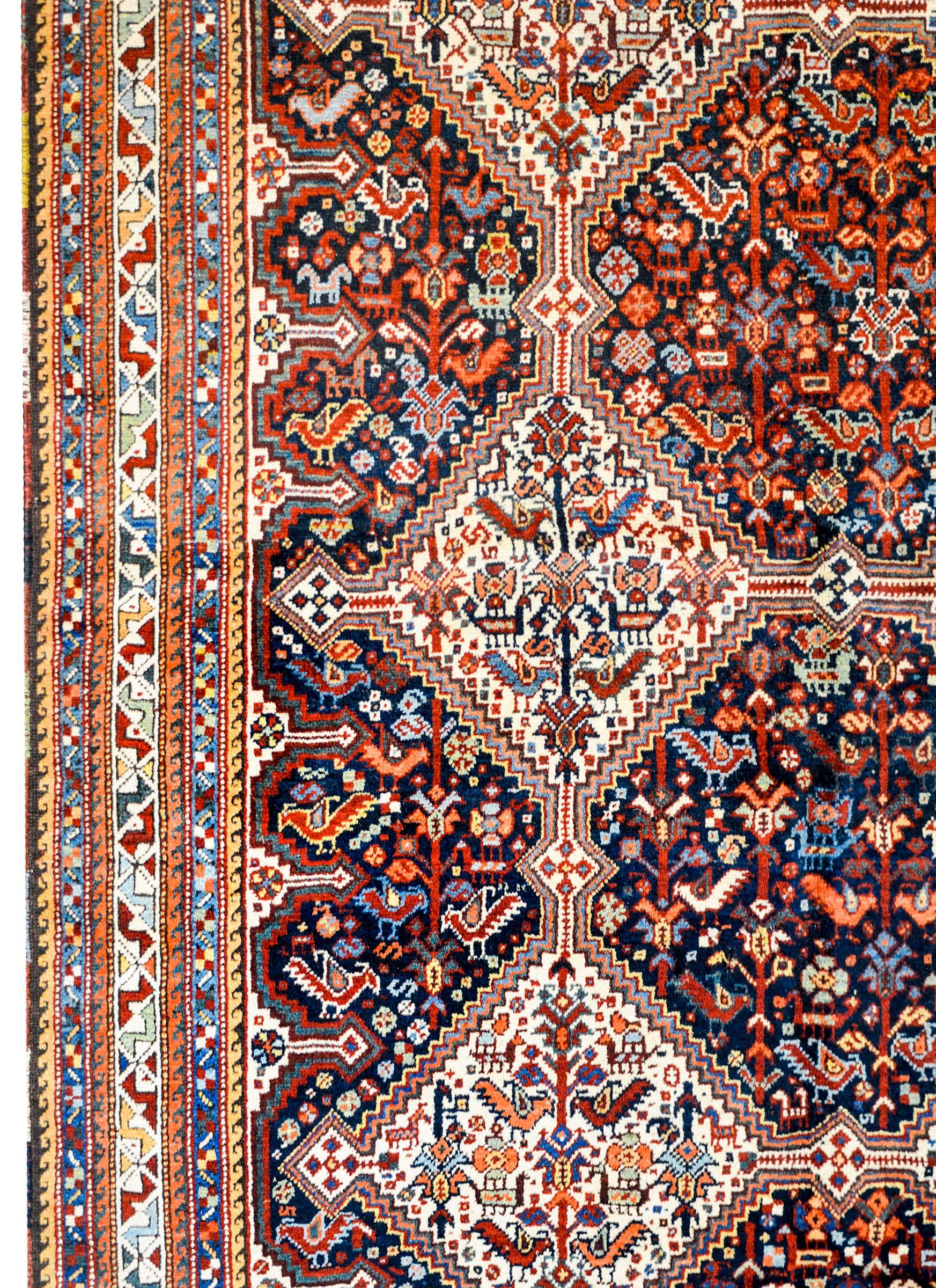 Outstanding Early 20th Century Kamseh Rug For Sale