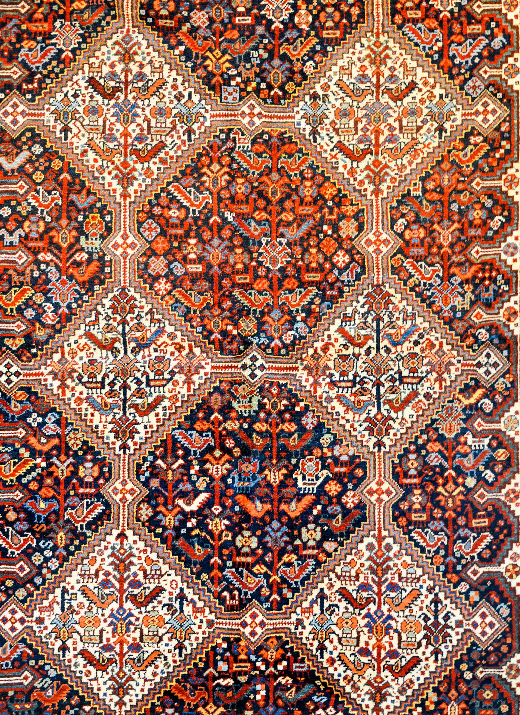 Outstanding Early 20th Century Kamseh Rug For Sale