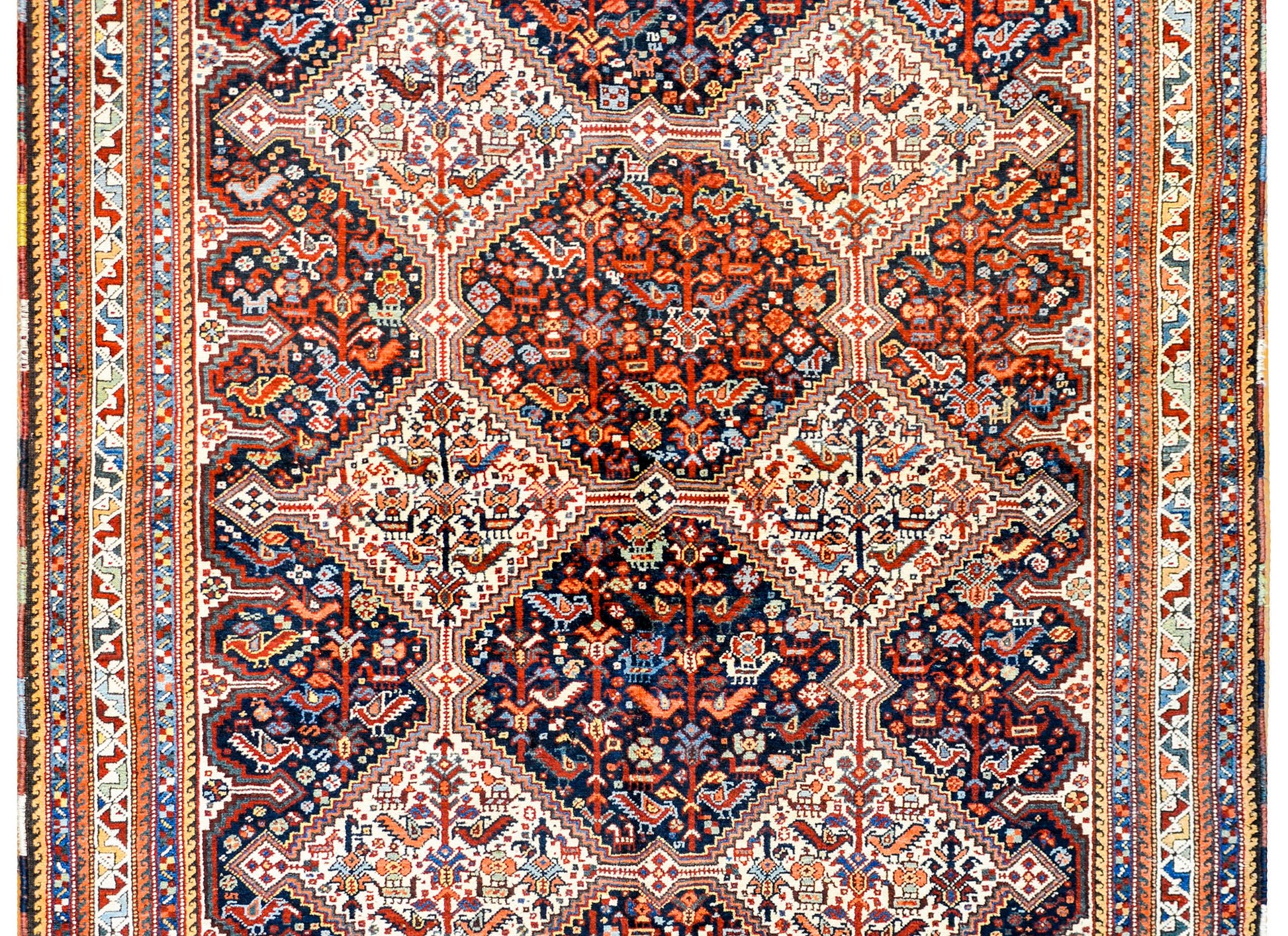 Outstanding Early 20th Century Kamseh Rug For Sale