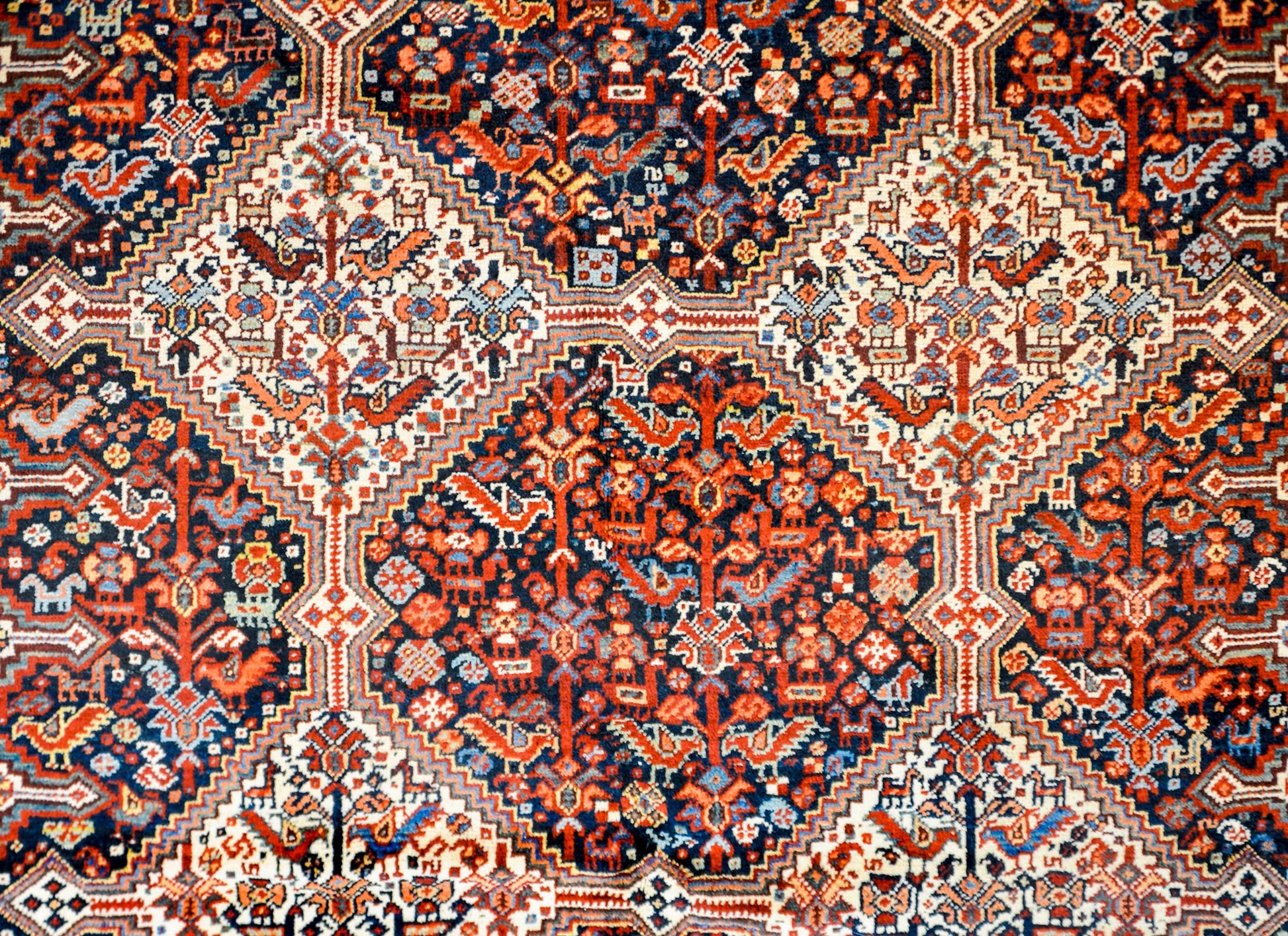 Outstanding Early 20th Century Kamseh Rug For Sale