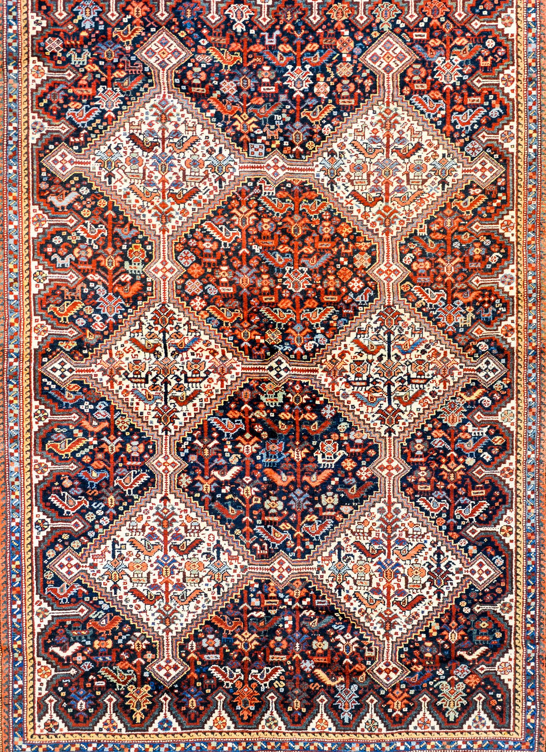 Outstanding Early 20th Century Kamseh Rug For Sale