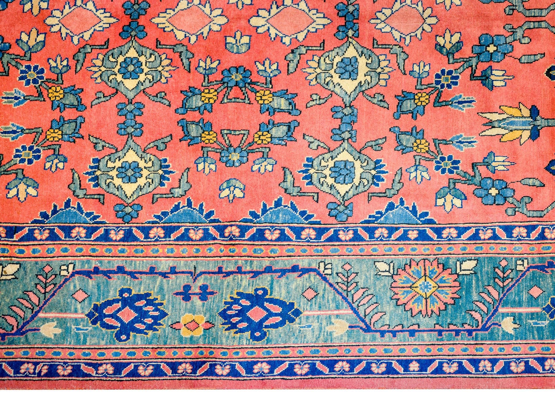 Bold Late 20th Century Meshkabad Rug For Sale