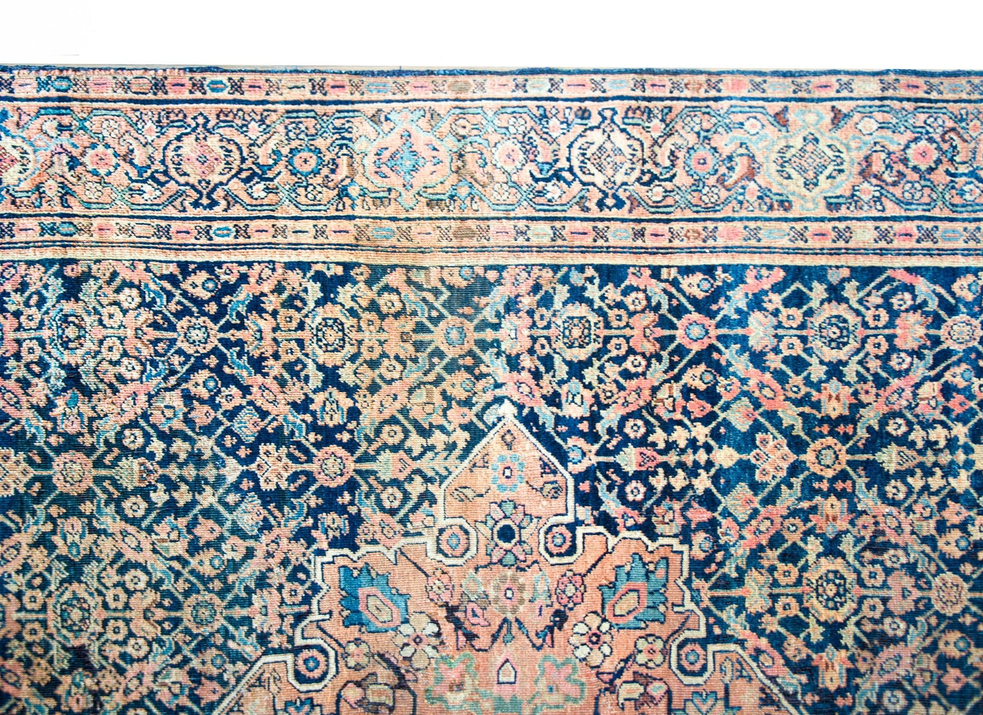 Early 20th Century Persian Farahan Herati Rug For Sale