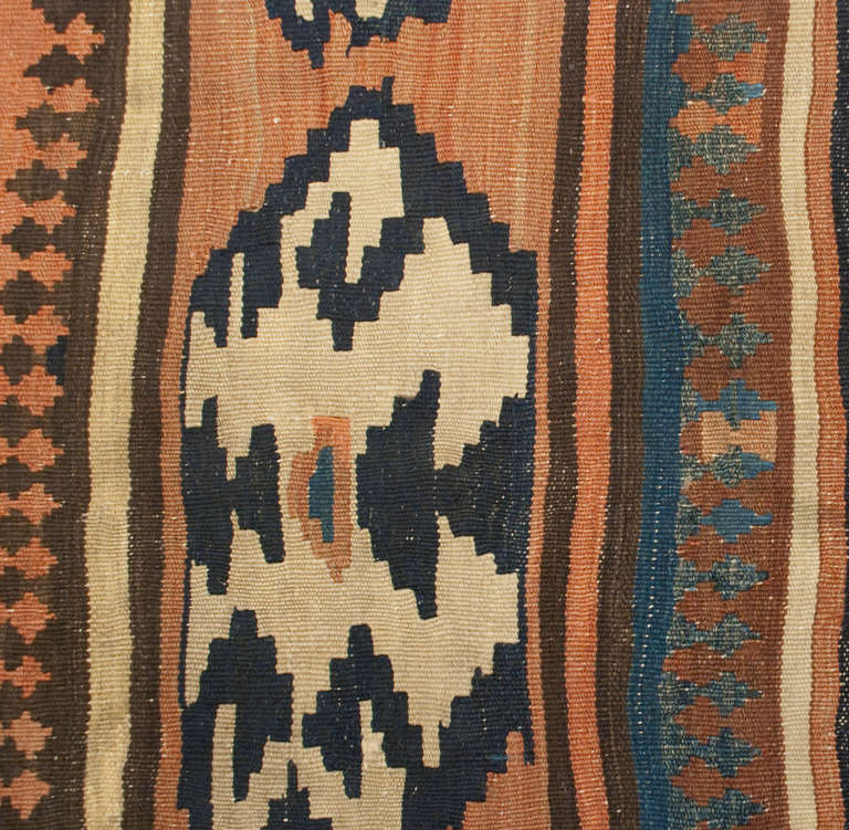 Early 20th Century Persian Azeri Kilim Runner For Sale