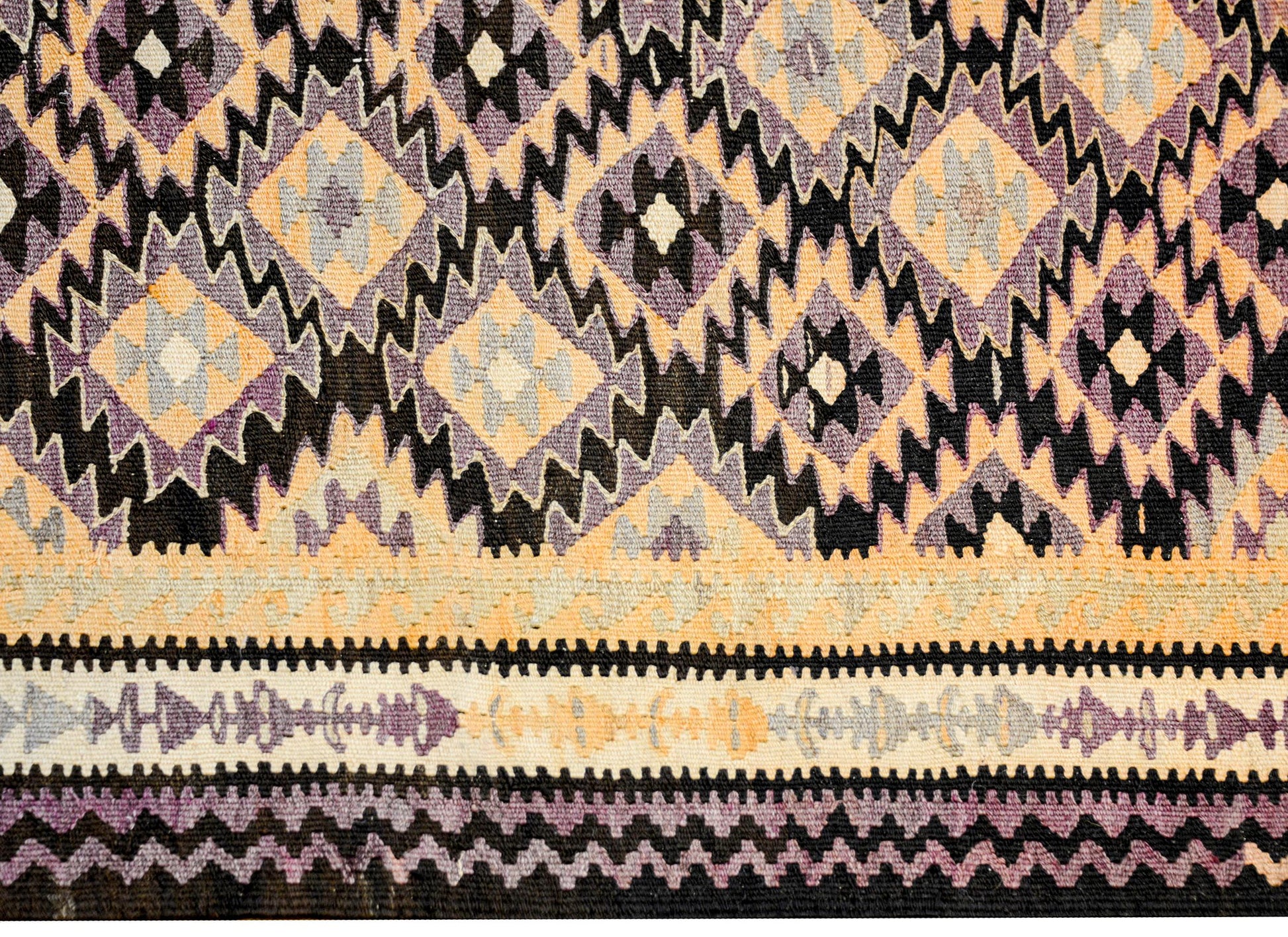 Fantastic Early 20th Century Qazvin Kilim Runner For Sale