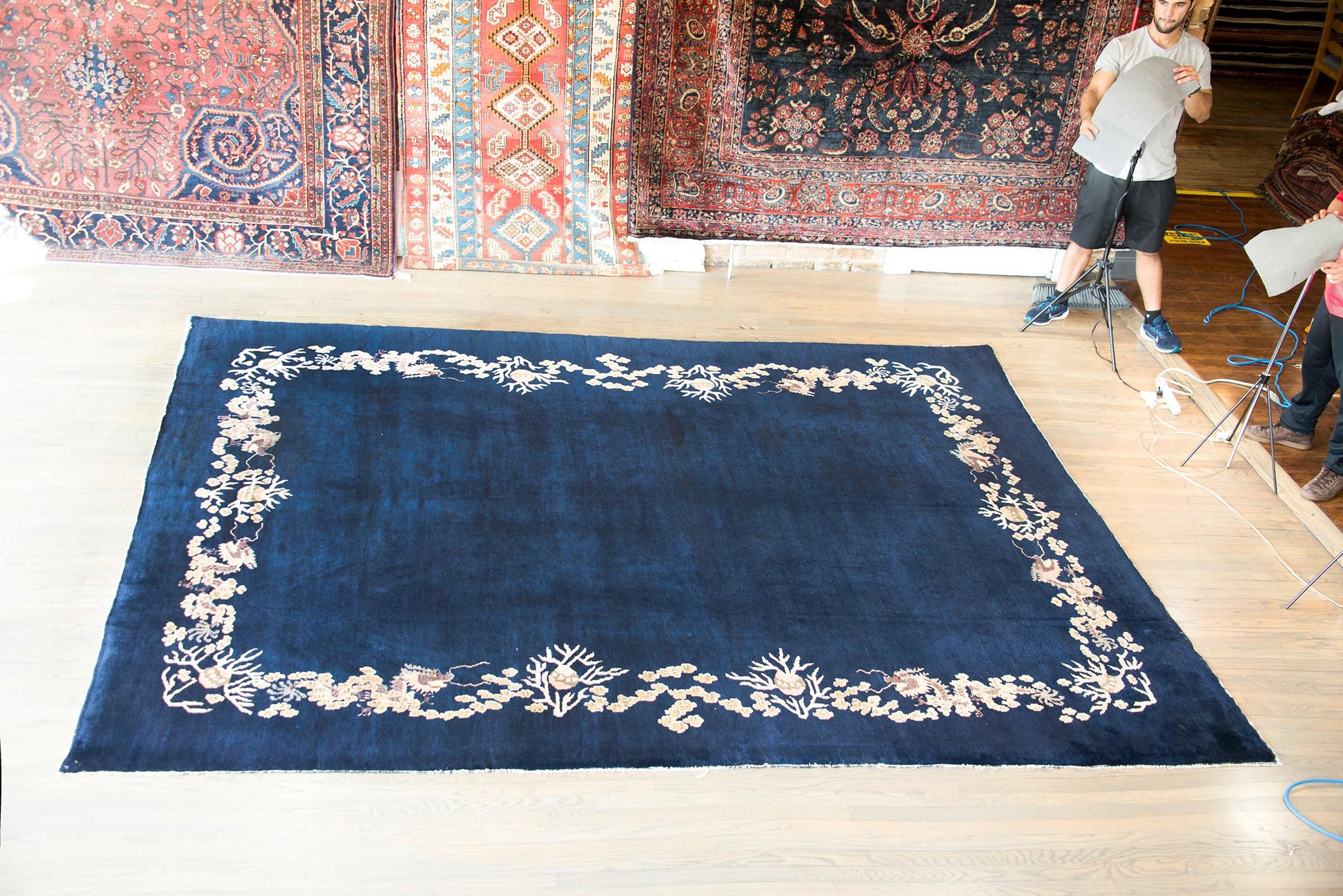 Early 20th Century Chinese Peking Rug For Sale