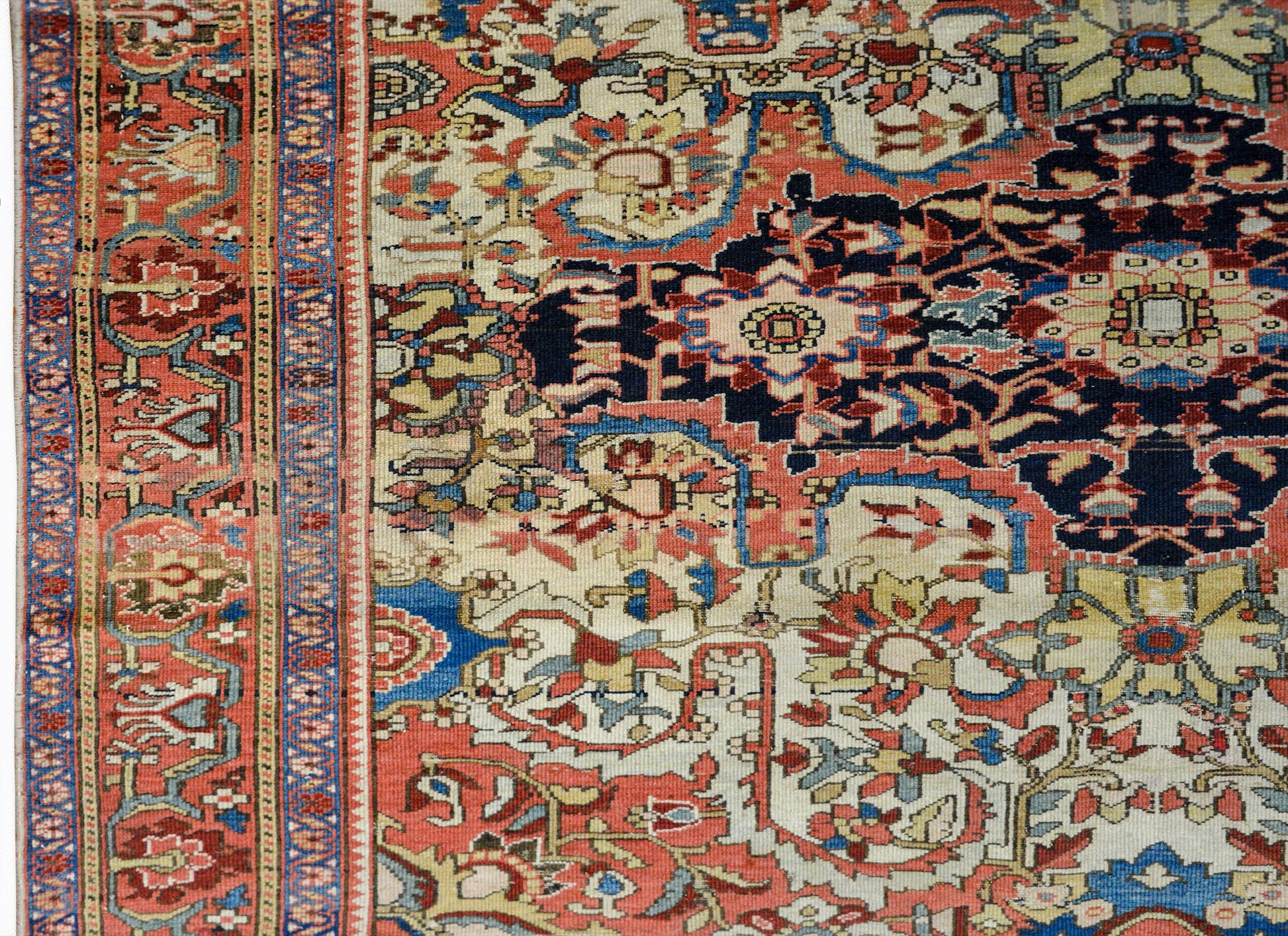 Incredible 19th Century Mission Malayer Rug For Sale