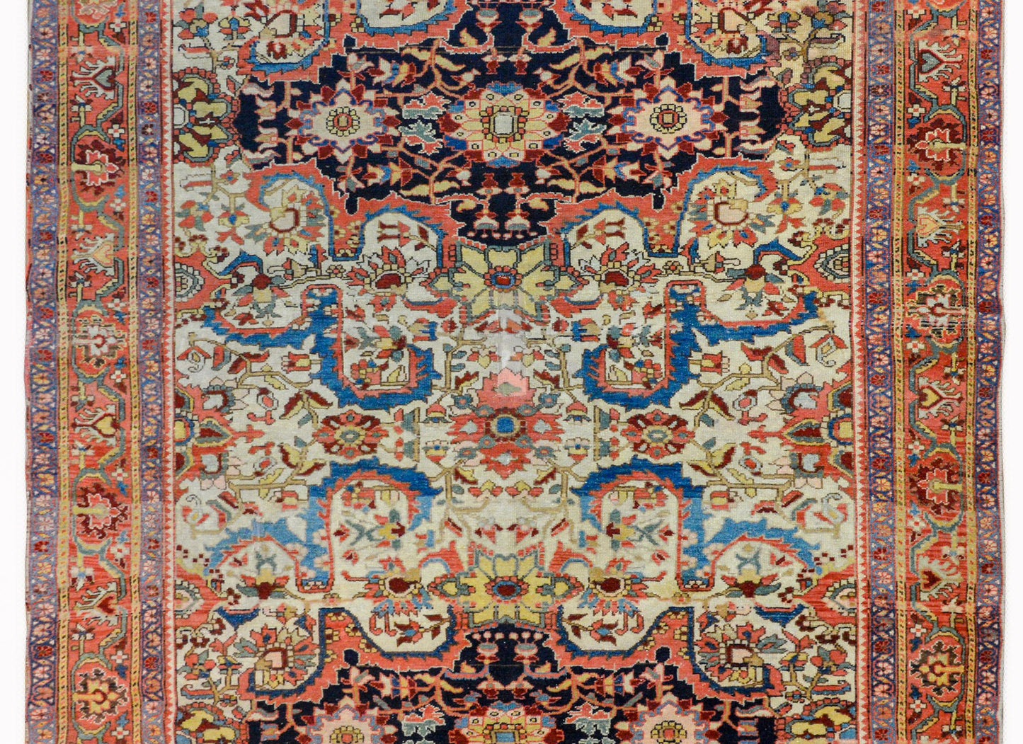 Incredible 19th Century Mission Malayer Rug For Sale
