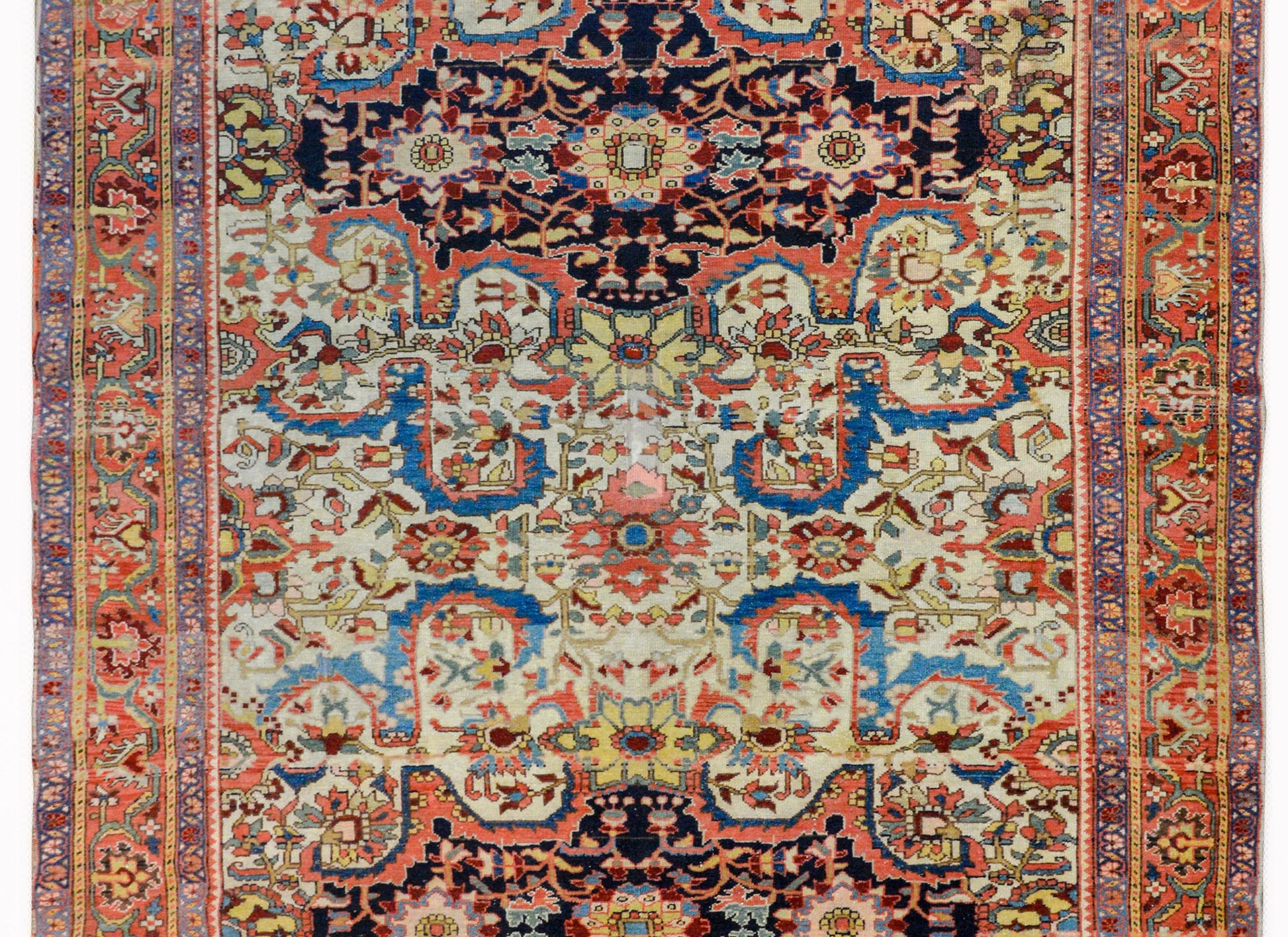 Incredible 19th Century Mission Malayer Rug For Sale