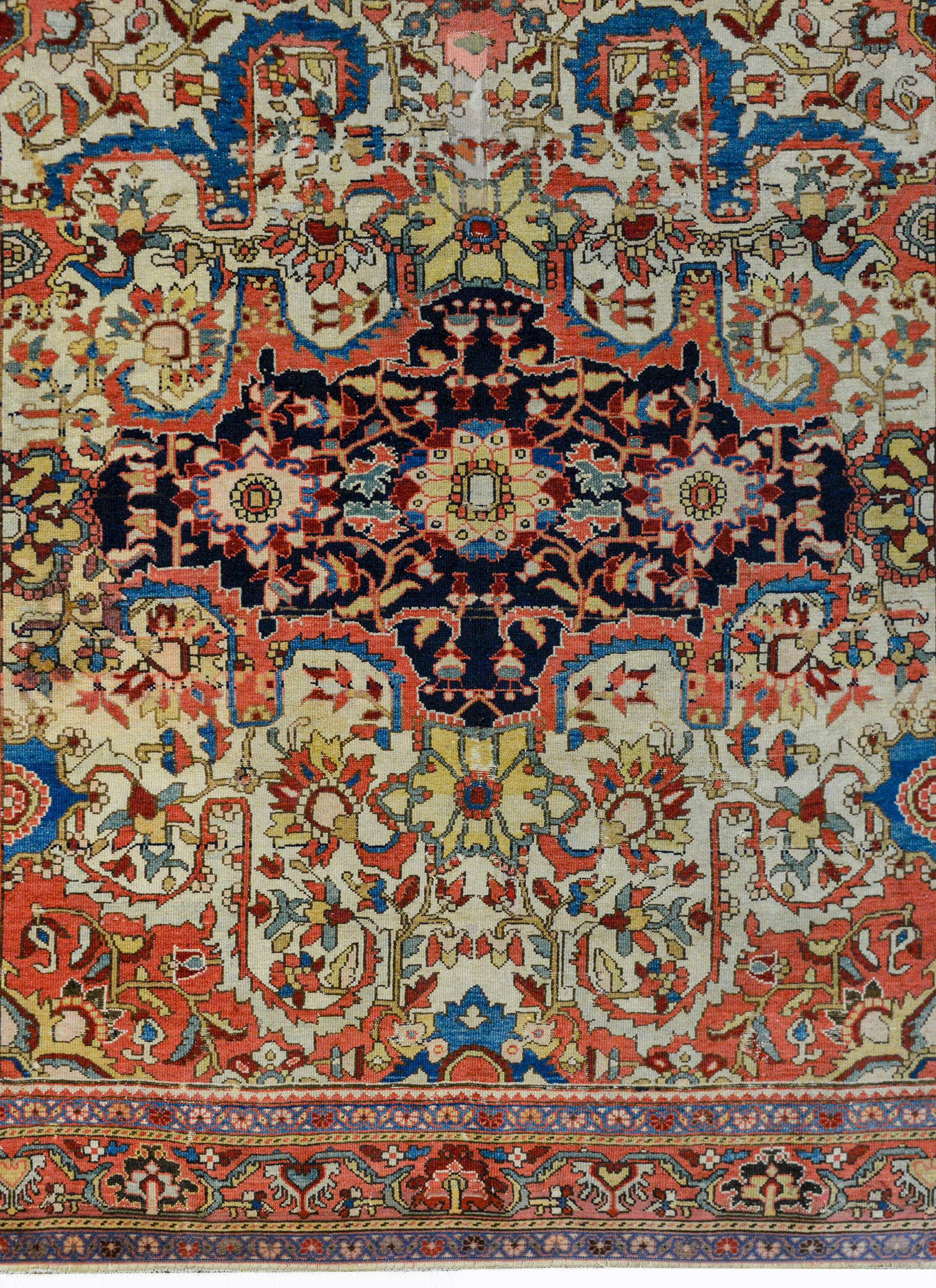 Incredible 19th Century Mission Malayer Rug For Sale