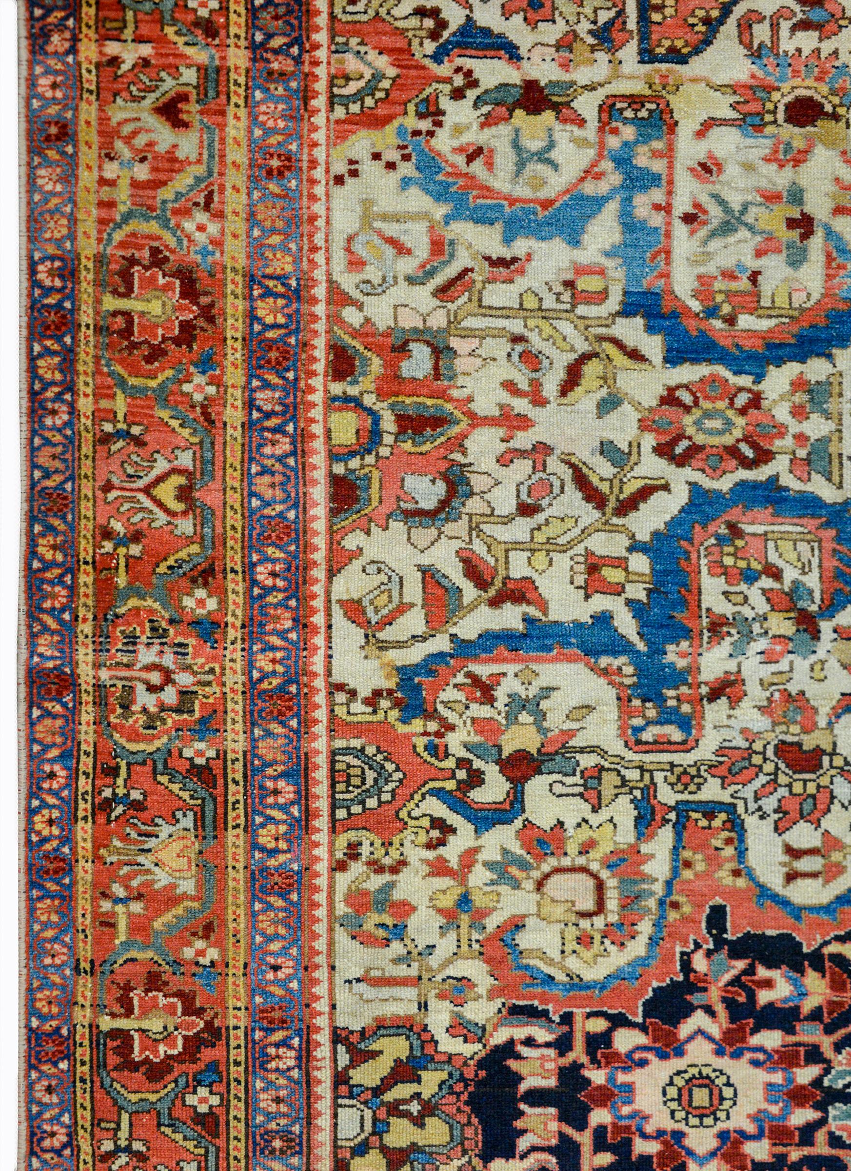 Incredible 19th Century Mission Malayer Rug For Sale